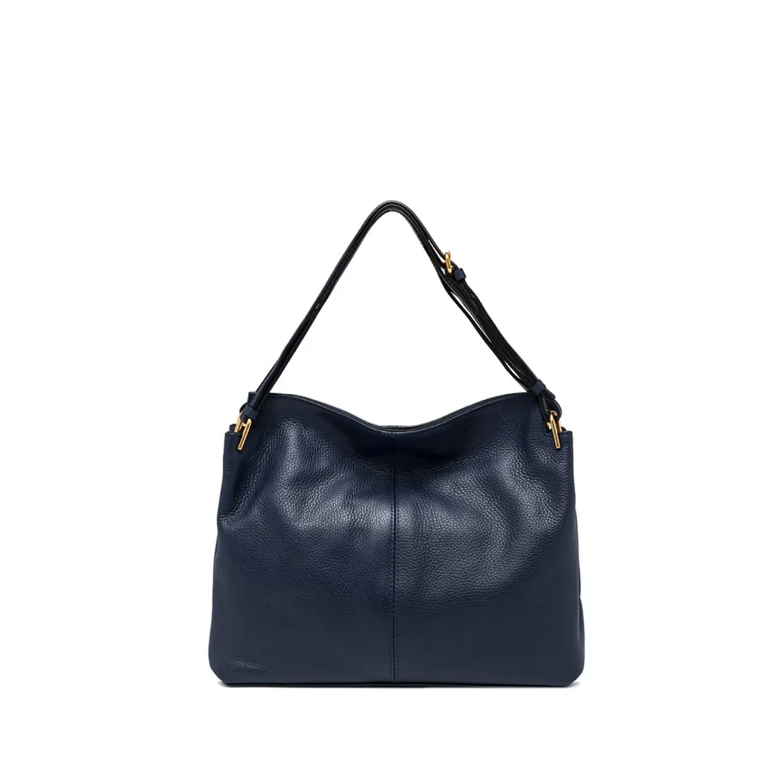Borsa a spalla Gianni Chiarini Leila in pelle martellata blu