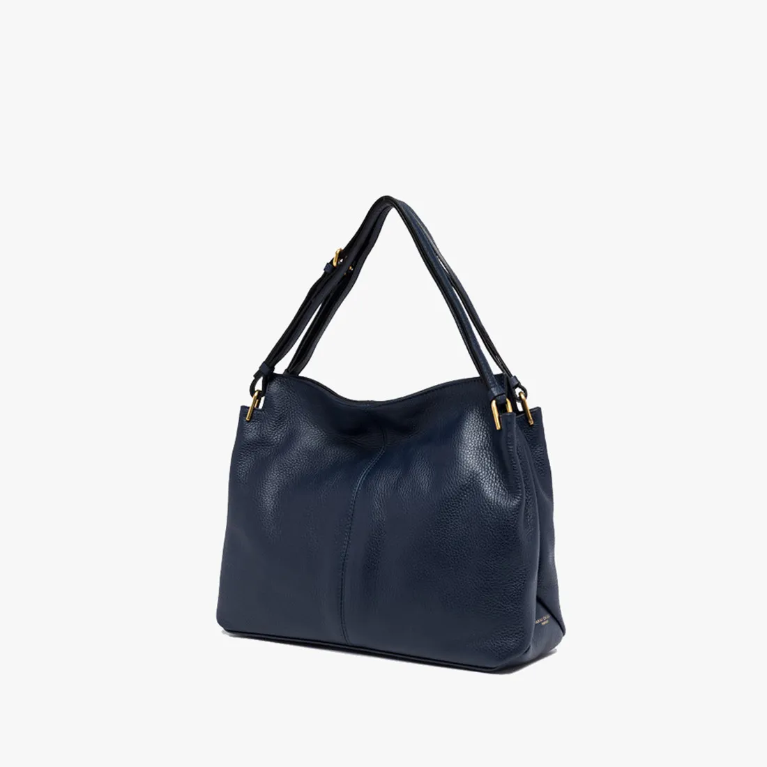 Borsa a spalla Gianni Chiarini Leila in pelle martellata blu
