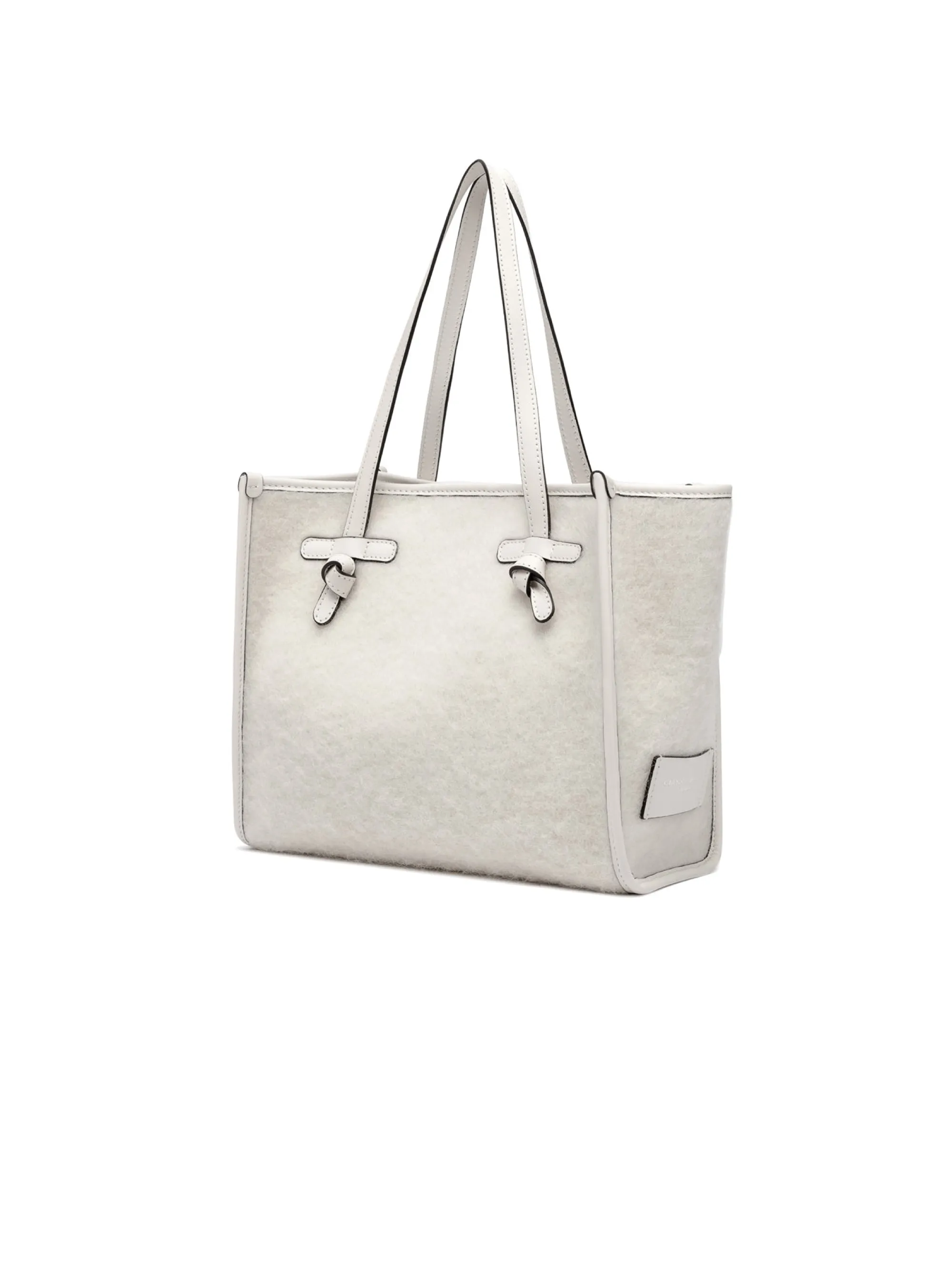 Borsa a Spalla in Mohair Panna