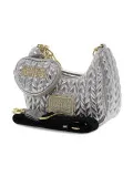 Borsa a tracolla Versace Jeans Couture JEANS COUTURE RANGE O SKETCH 1 CRUNCHY BAGS QUILTED in nappa argento
