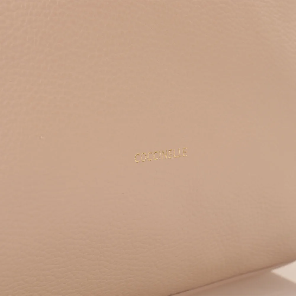 Borsa Donna a Mano con Tracolla COCCINELLE in Pelle linea Estelle colore Powder Pink