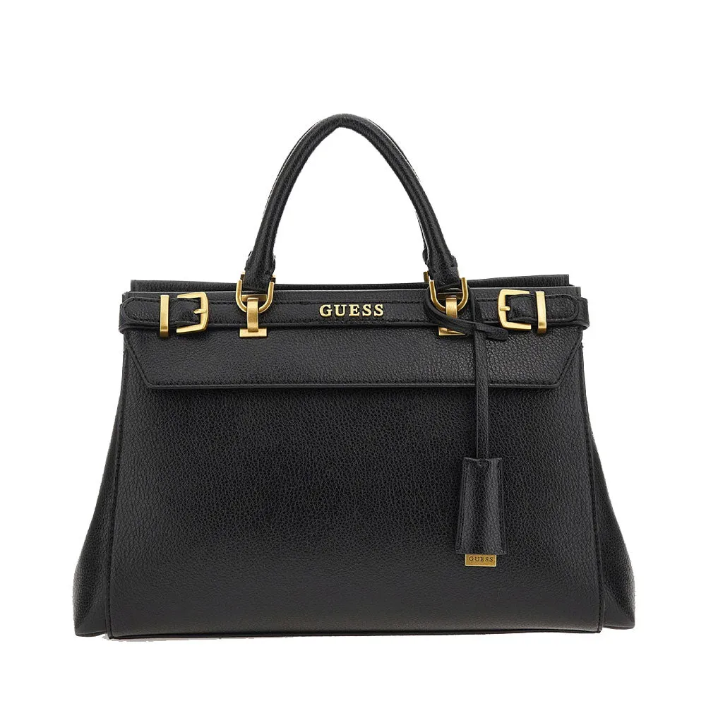 Borsa Donna a Mano GUESS Linea Sestri Logo Luxury colore Black