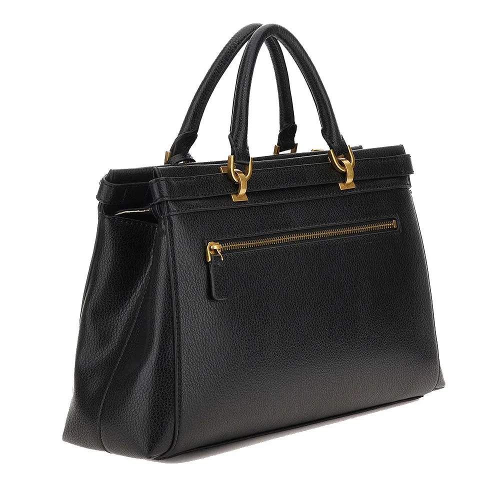 Borsa Donna a Mano GUESS Linea Sestri Logo Luxury colore Black