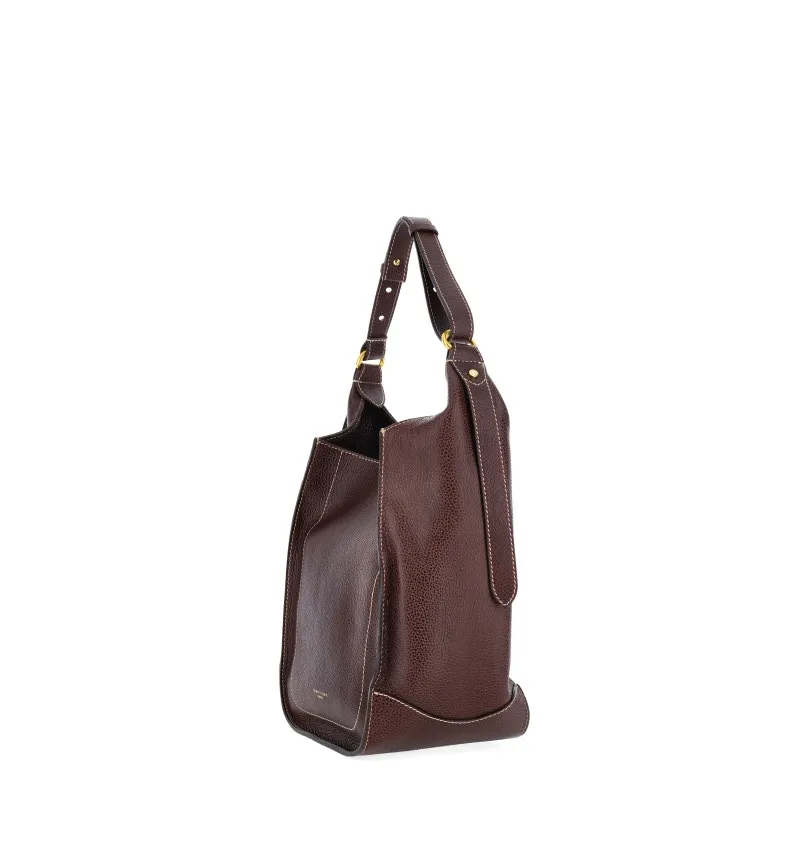 Borsa pelle martellata