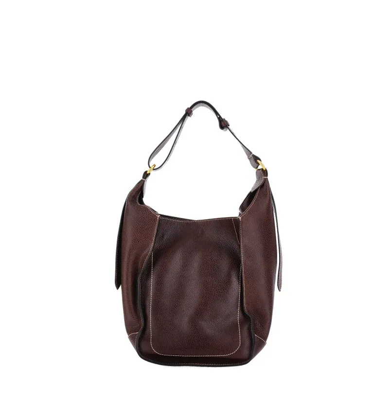 Borsa pelle martellata