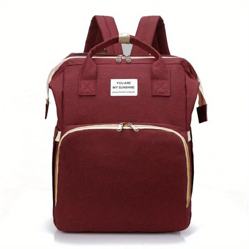 Borsa per pannolini di grande capacità da 1 pezzo, zaino portatile per mamma, regalo di Halloween, Ringraziamento e Natale