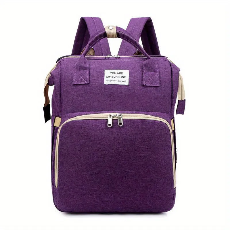 Borsa per pannolini di grande capacità da 1 pezzo, zaino portatile per mamma, regalo di Halloween, Ringraziamento e Natale