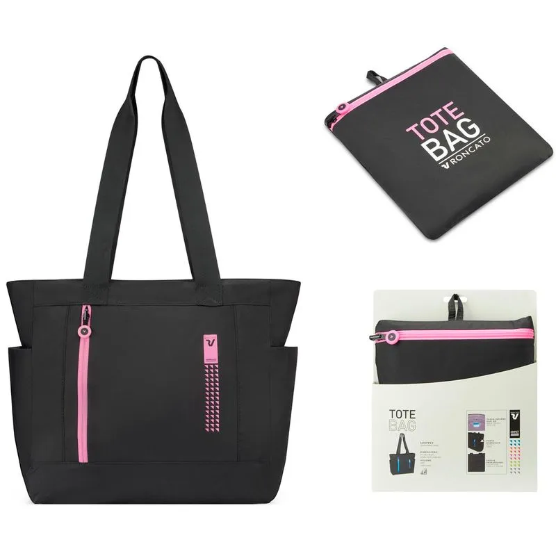 Borsa shopper compatta pink 