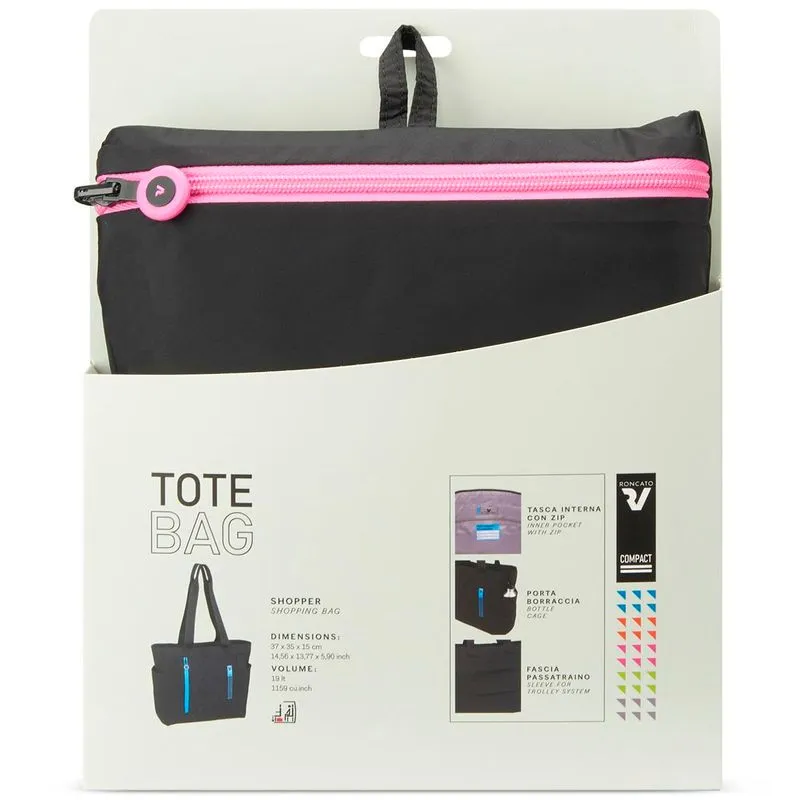 Borsa shopper compatta pink 