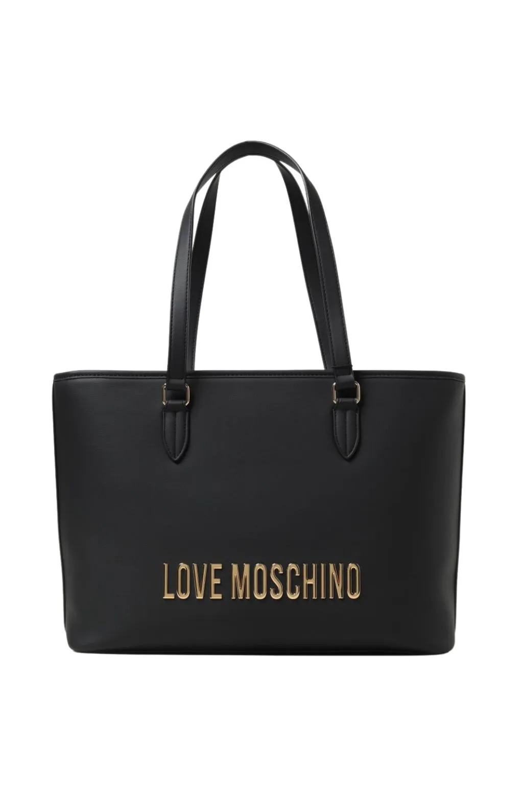BORSA SHOPPER NERA LOVE MOSCHINO CON LOGO LETTERE 4190