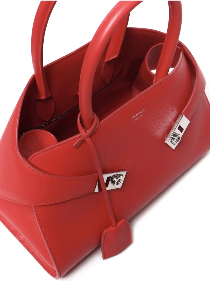 BORSA TOTE HUG PICCOLA IN PELLE
