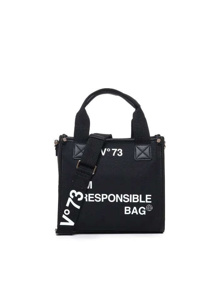 BORSA TOTE RESPONSABILITY IN CANVAS E ECOPELLE