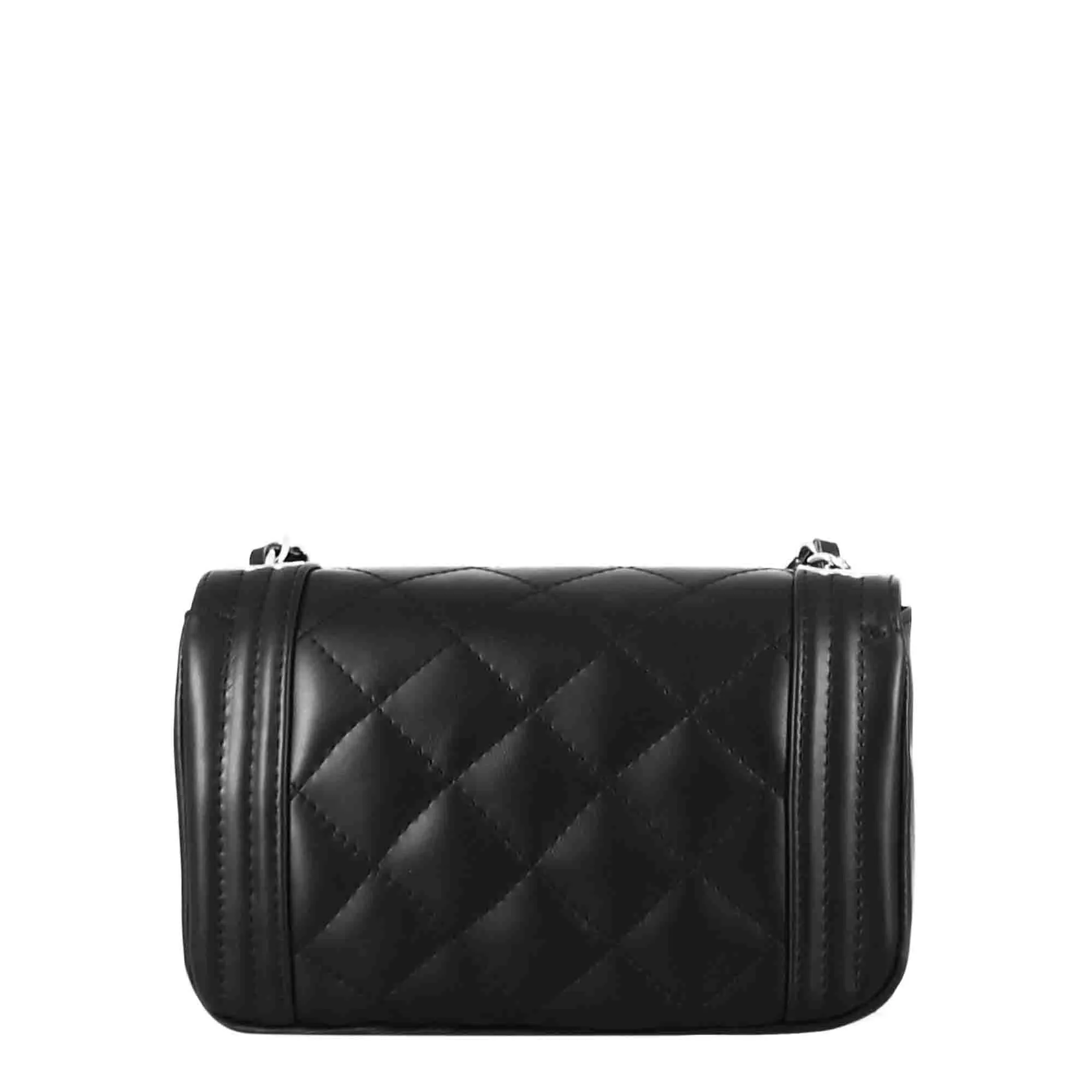 Borsetta Timeless a tracolla in pelle trapuntata colore nero
