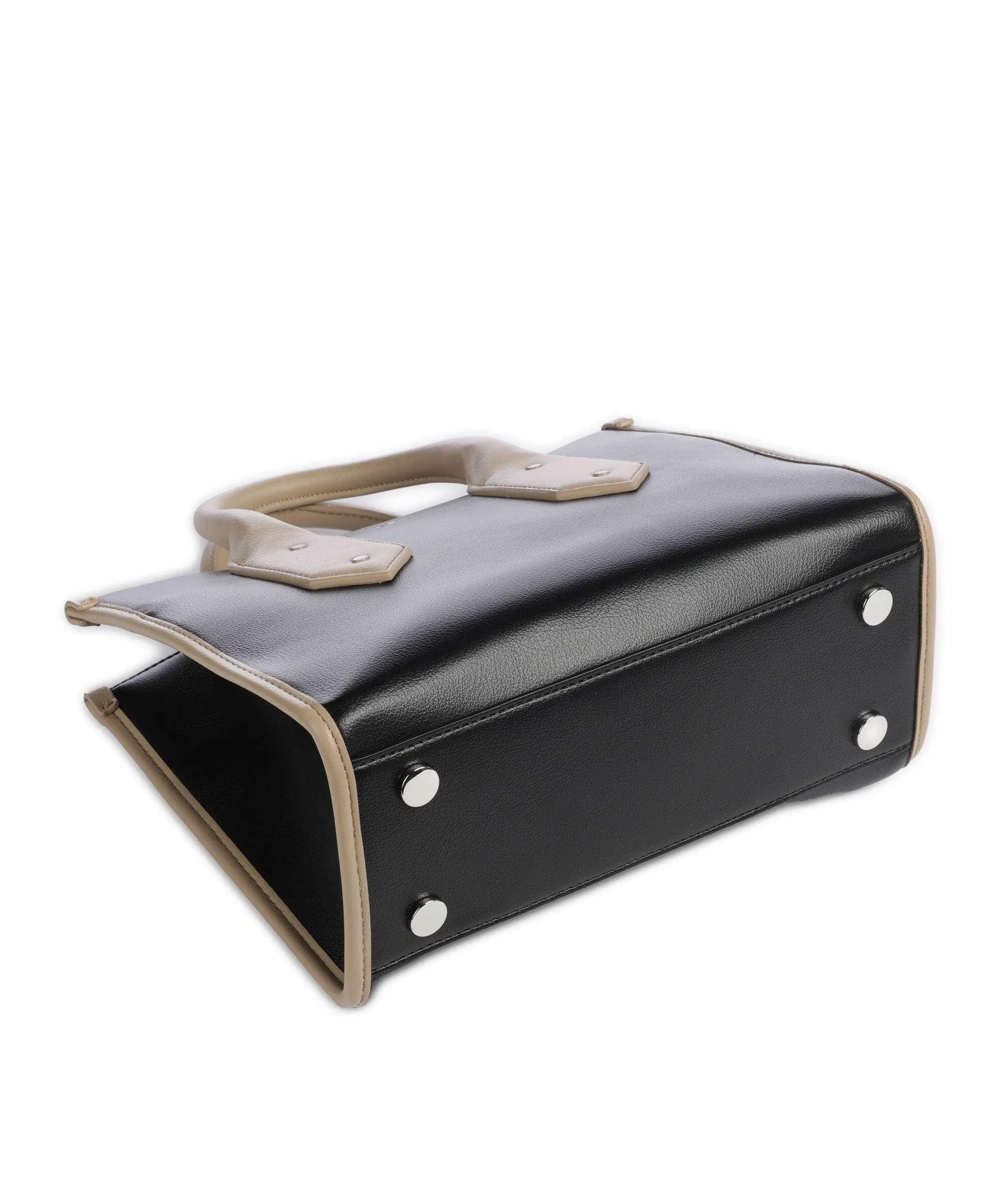  BOSS Sandy Borsa a mano pelle sintetica nero/beige  
