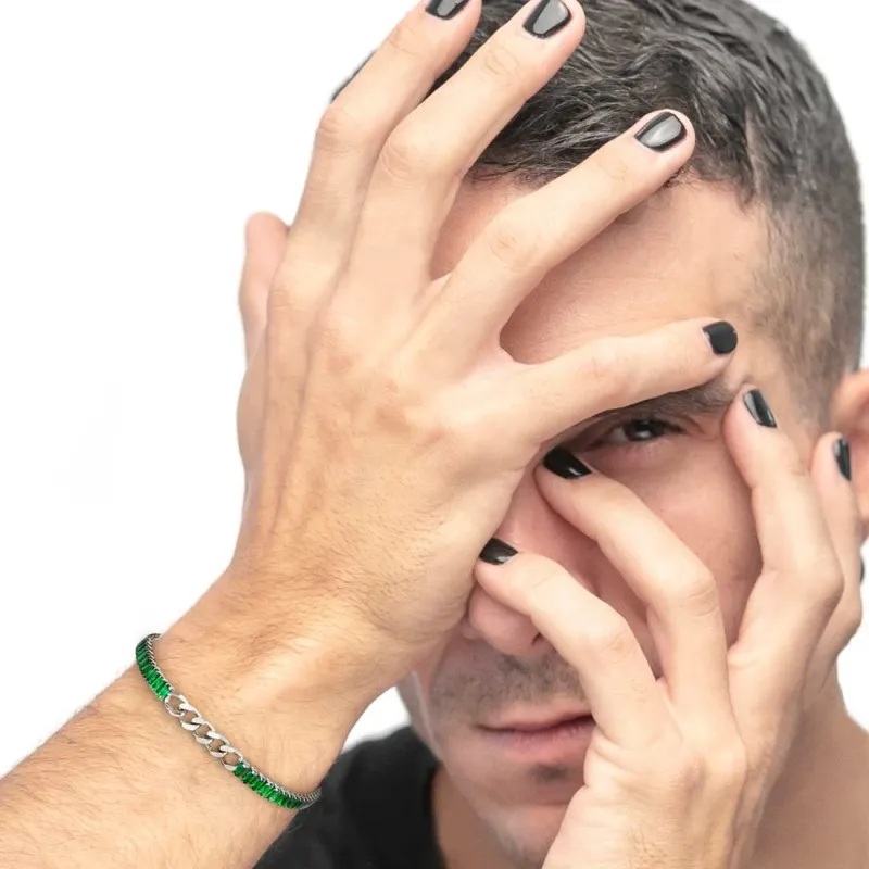 Bracciale Tennis con Catena Grumetta Marlù
