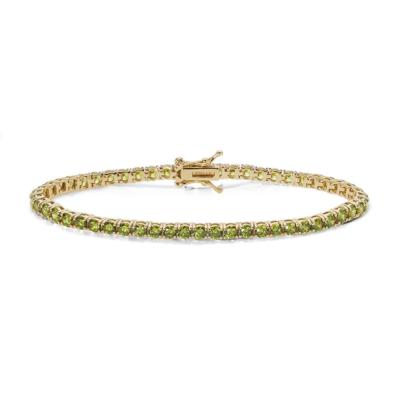 Bracciale Tennis Zirconi Verdi Comete