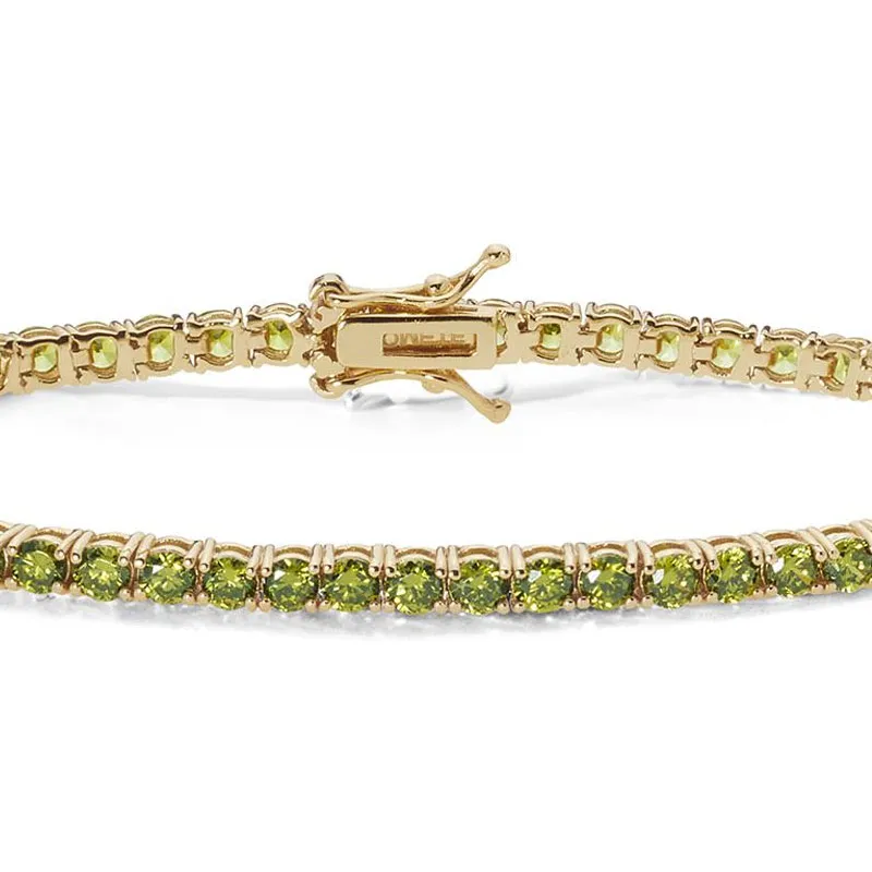 Bracciale Tennis Zirconi Verdi Comete