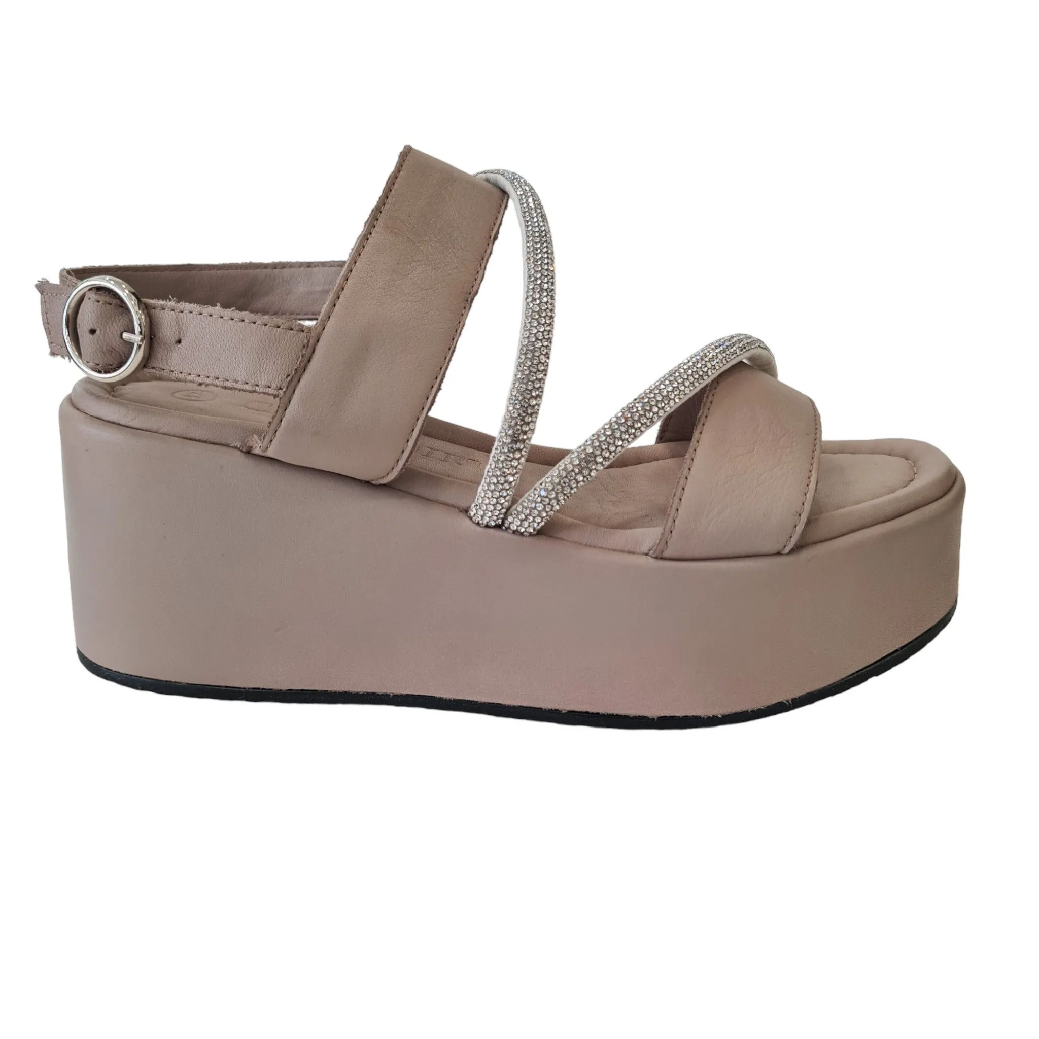 Cafenoir Sandalo Donna Taupe Strass Argento rif.750