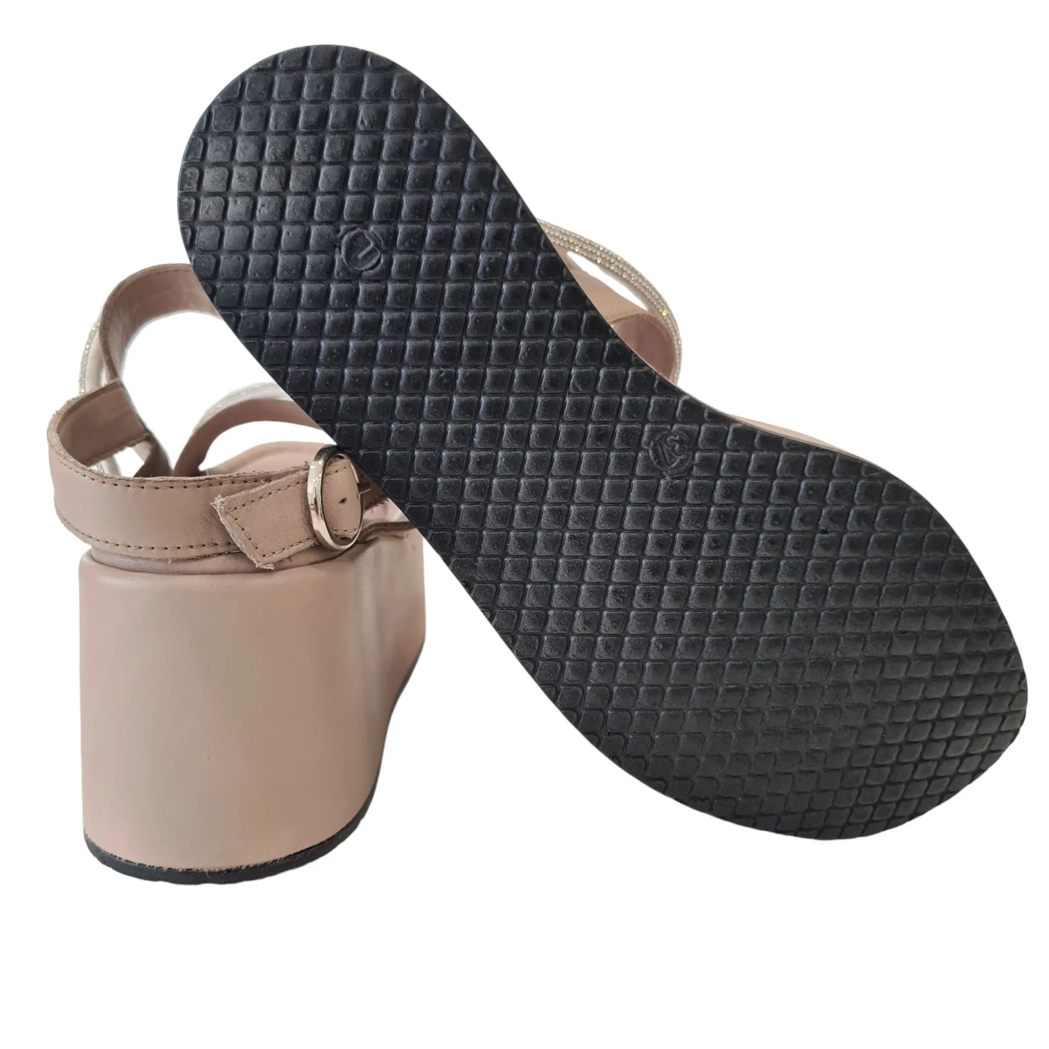 Cafenoir Sandalo Donna Taupe Strass Argento rif.750
