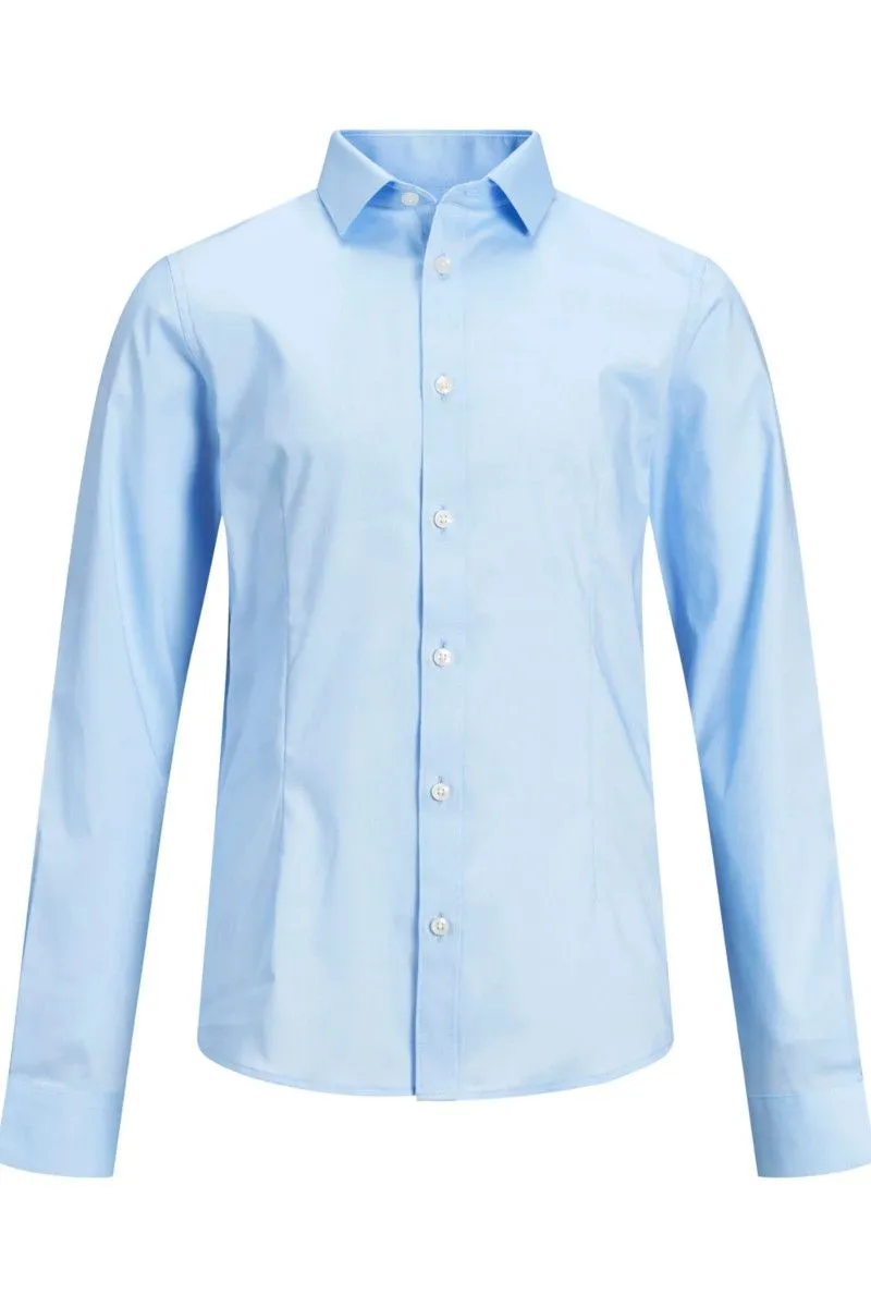 Camicia con orlo curvo Ragazzo Azzurro