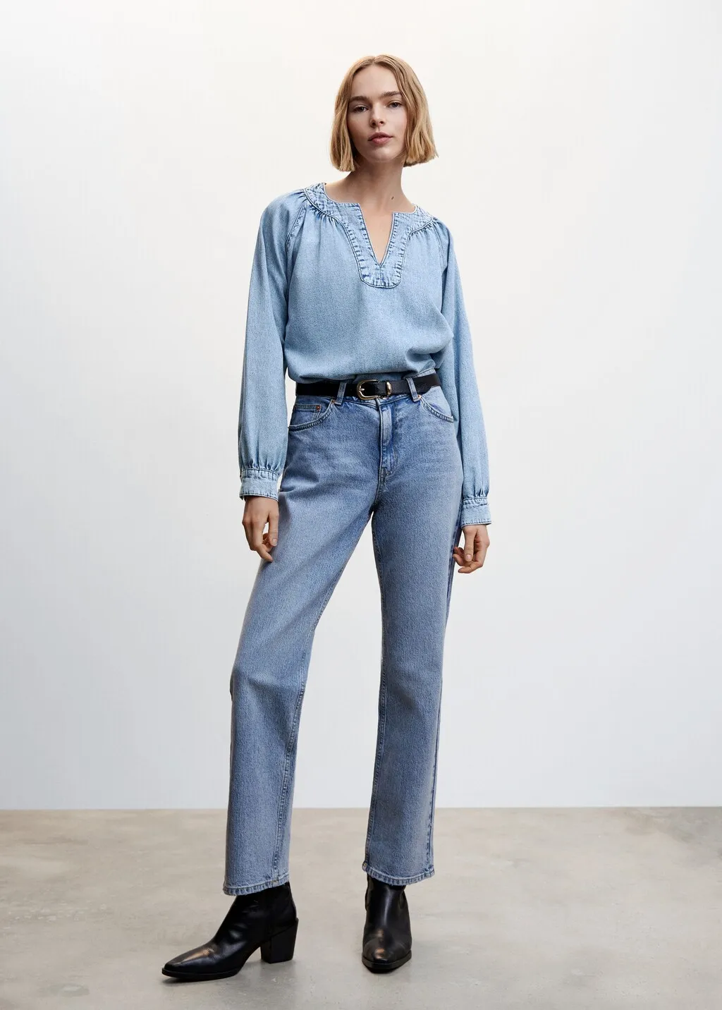 Camicia denim oversize
