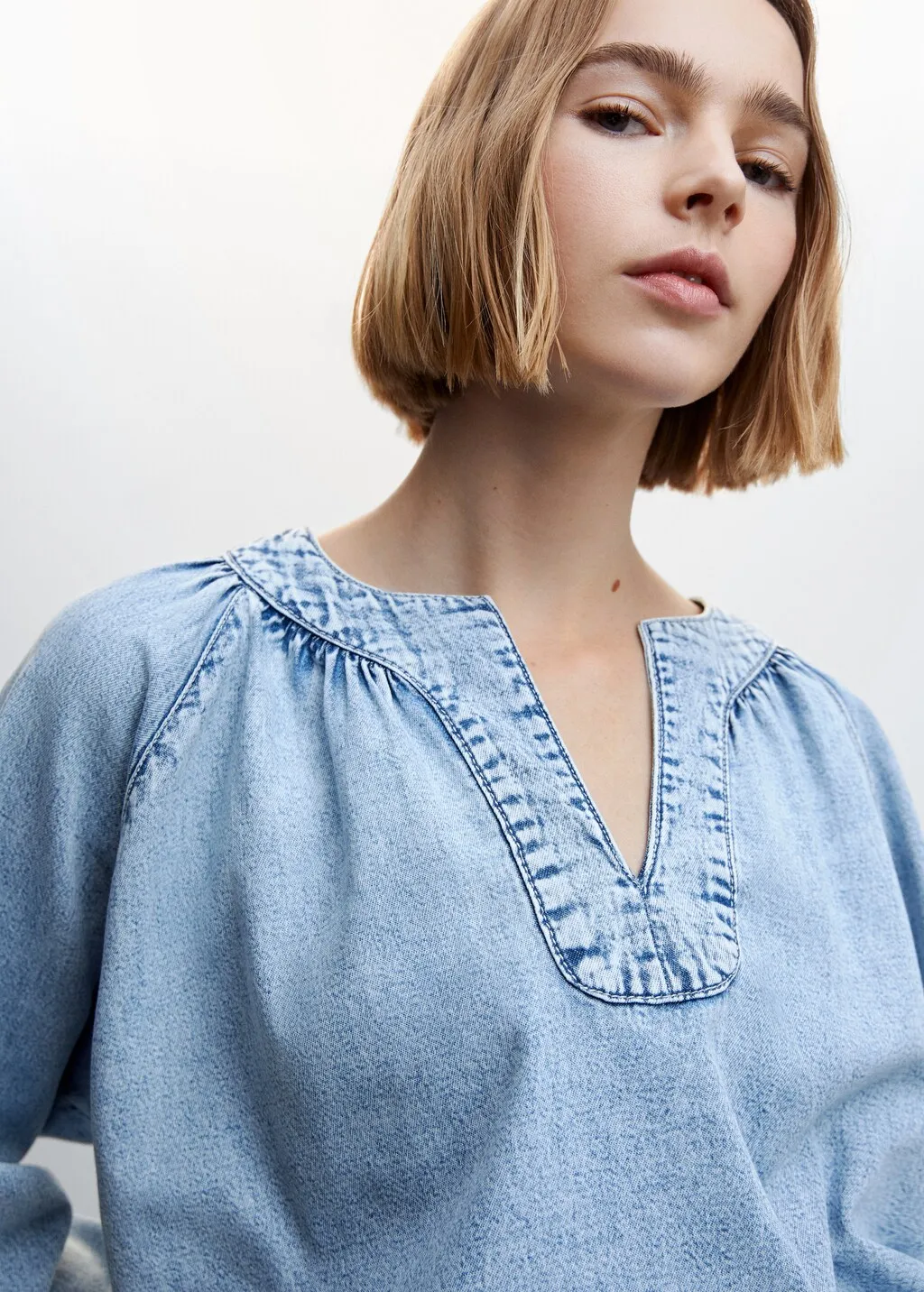 Camicia denim oversize