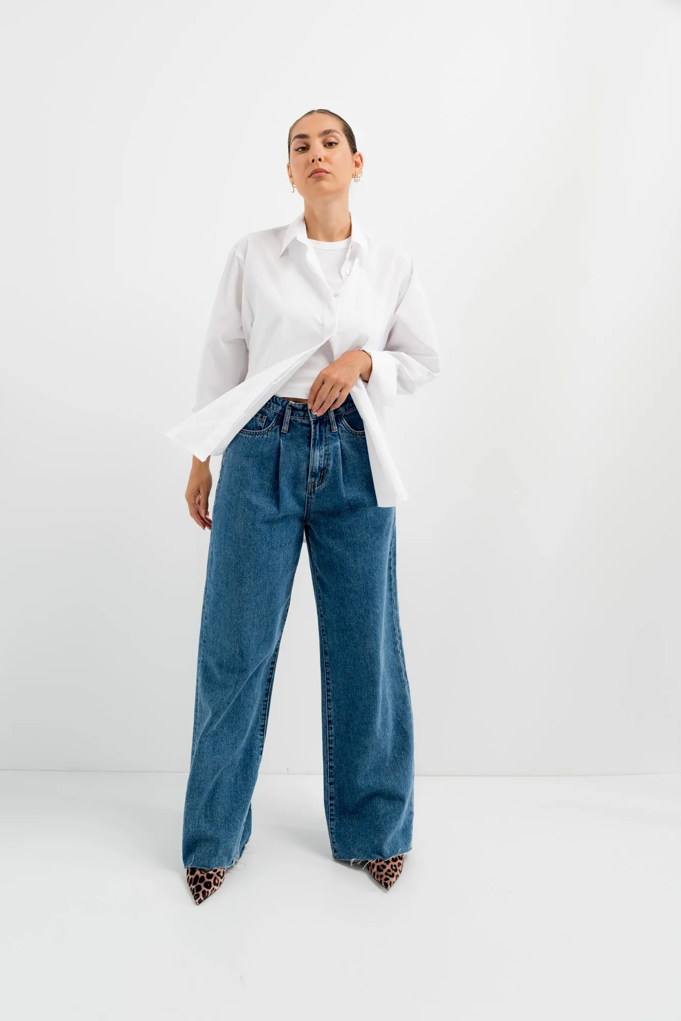 Camisa oversize popelin