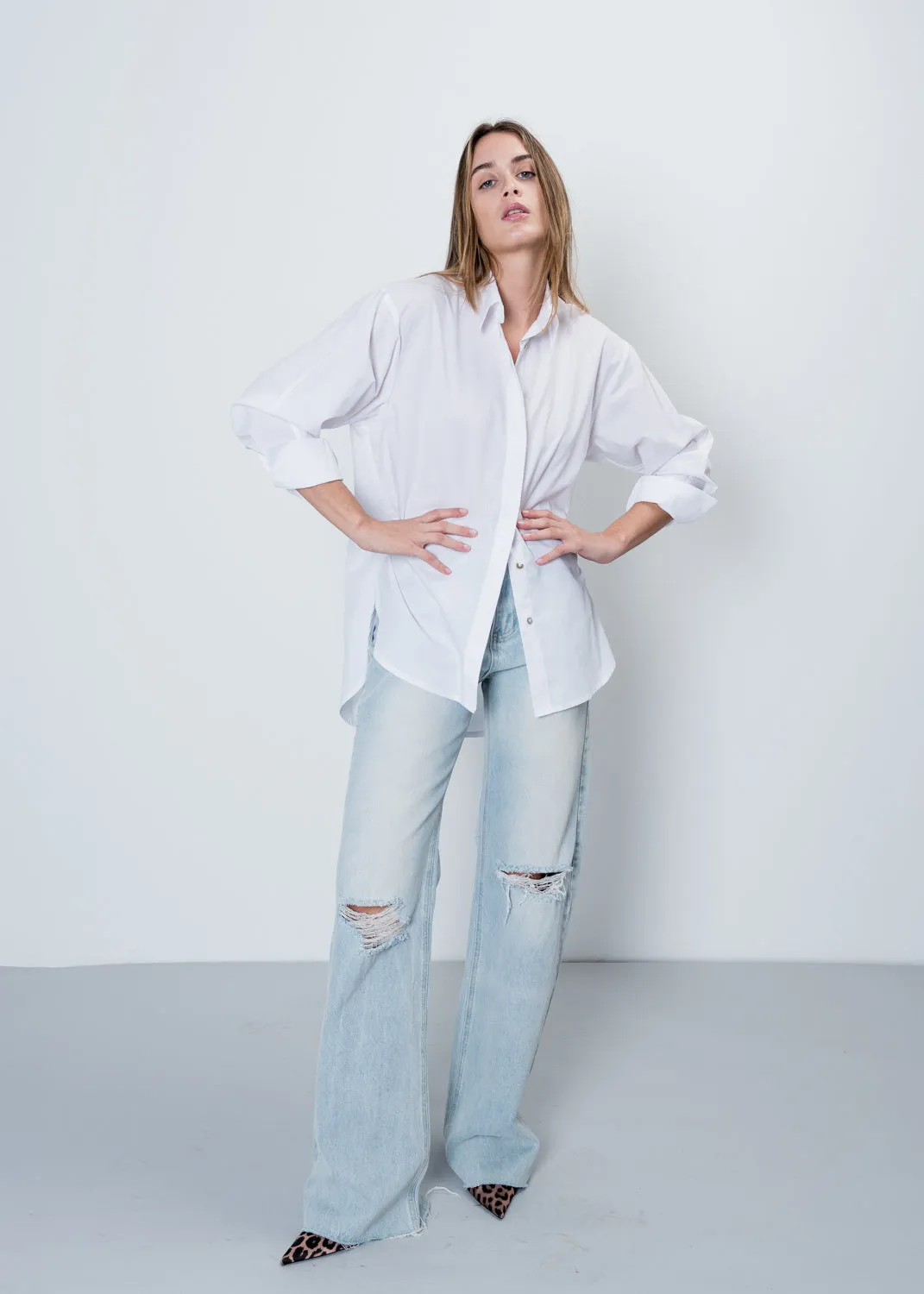 Camisa oversize popelin
