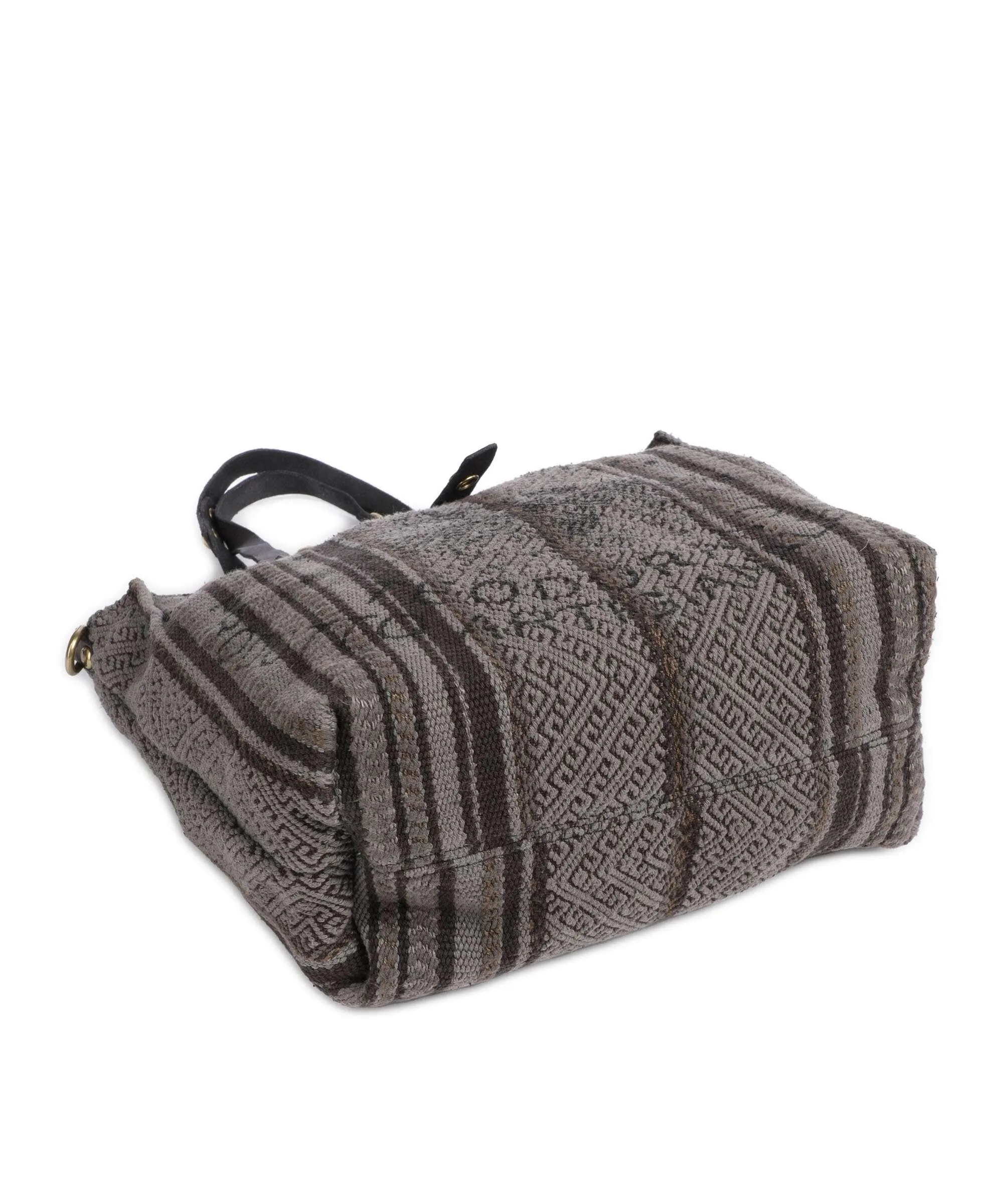  Campomaggi Borsa shopper cotone grigio scuro  