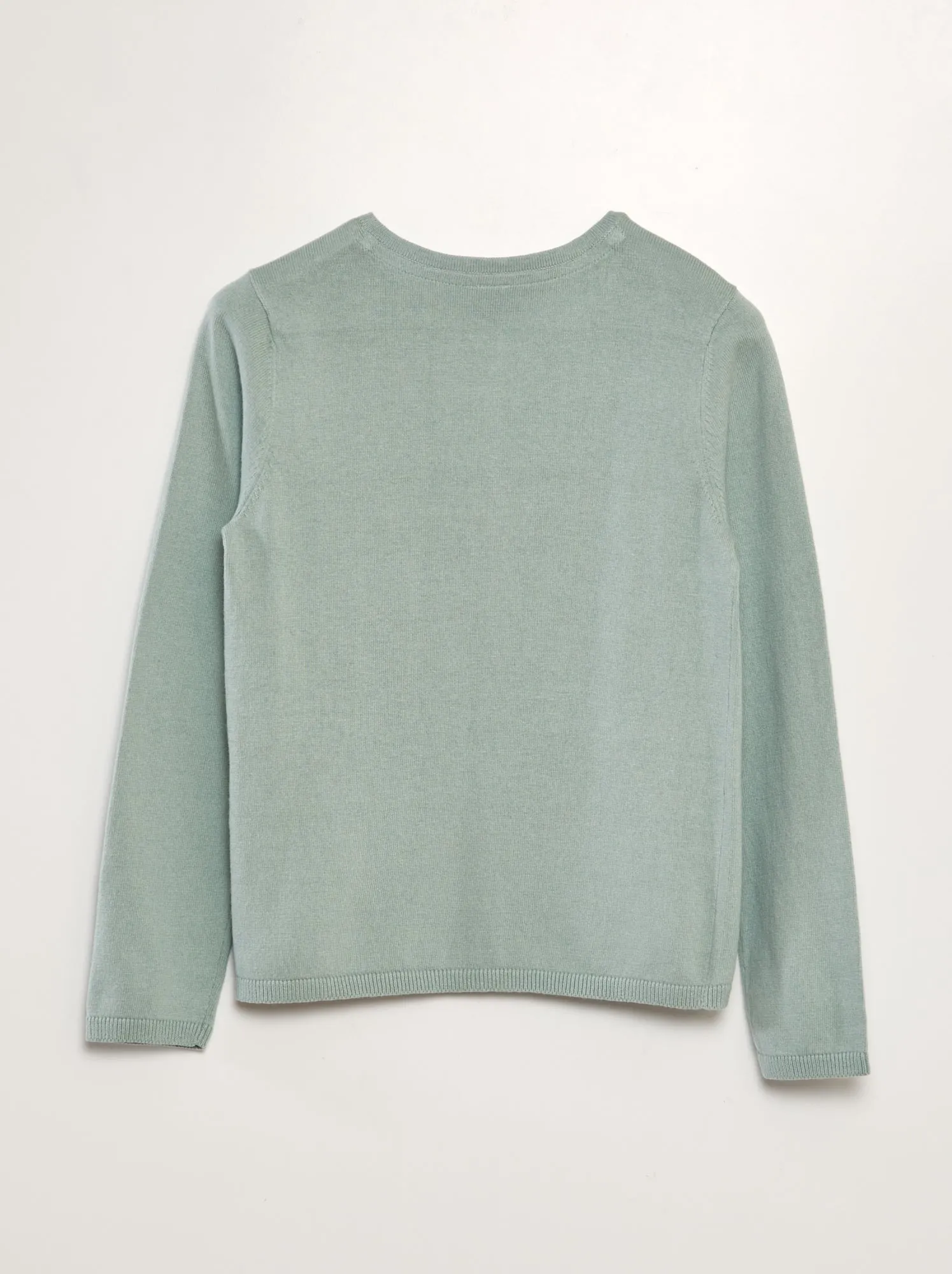 Cardigan in maglia fine - VERDE