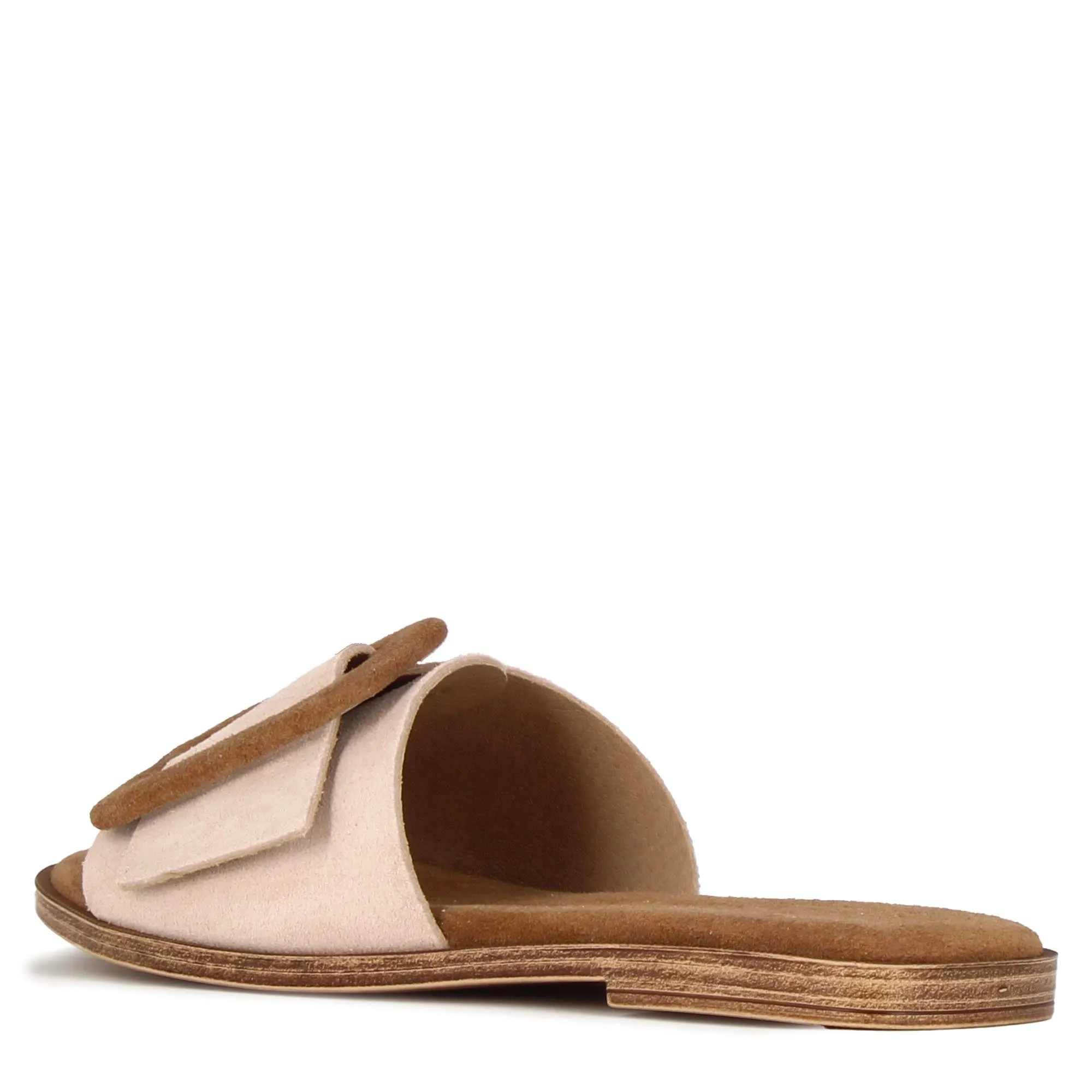 Ciabattine da donna scamosciate colore beige e marrone