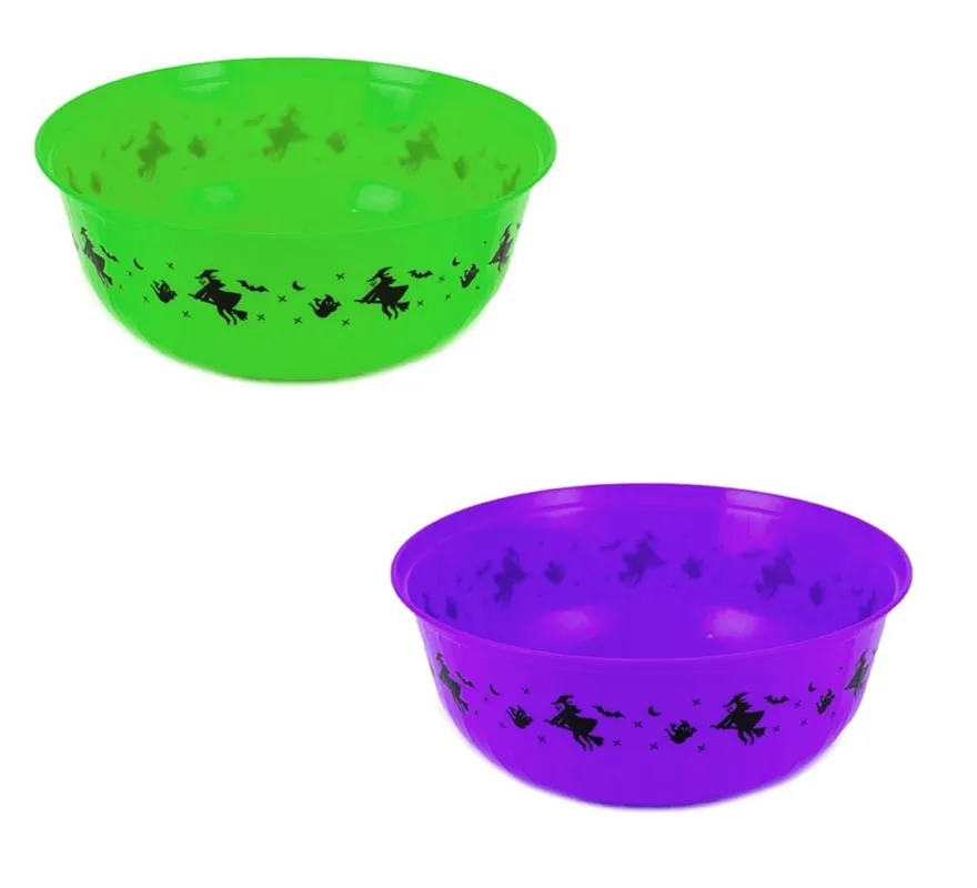 Ciotola Strega di Halloween 29x11 cm in vari colori