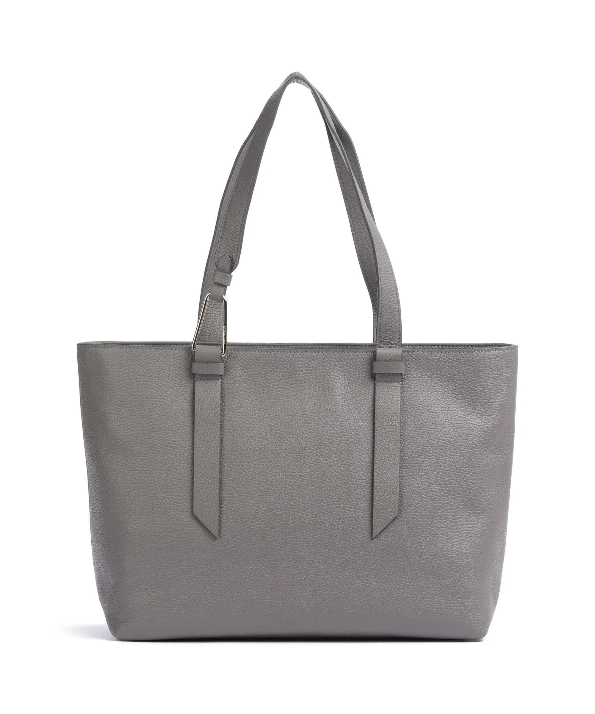  Coccinelle Malory Borsa shopper pelle di vacchetta grana grigio  