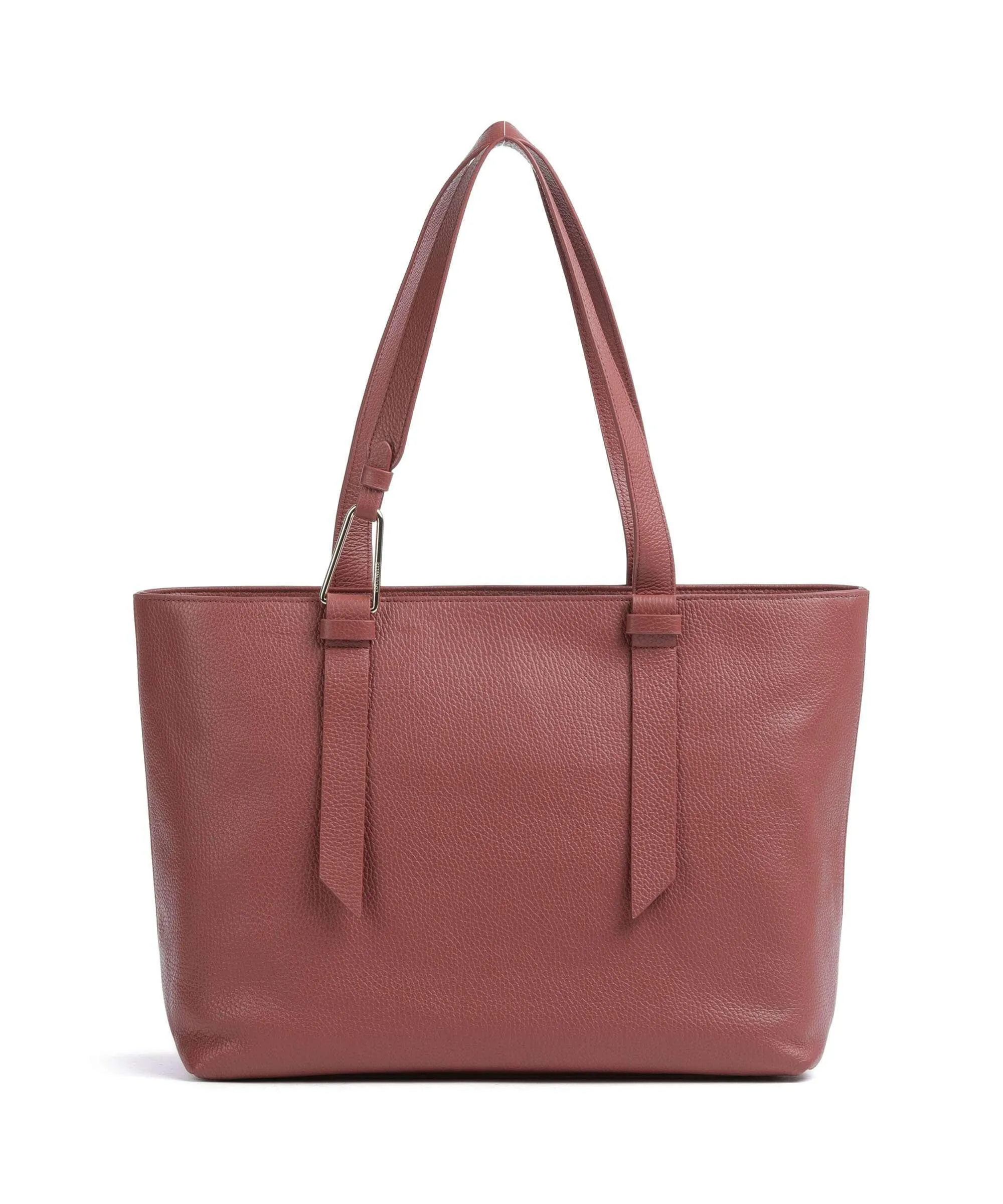  Coccinelle Malory Borsa shopper pelle di vacchetta grana marrone  