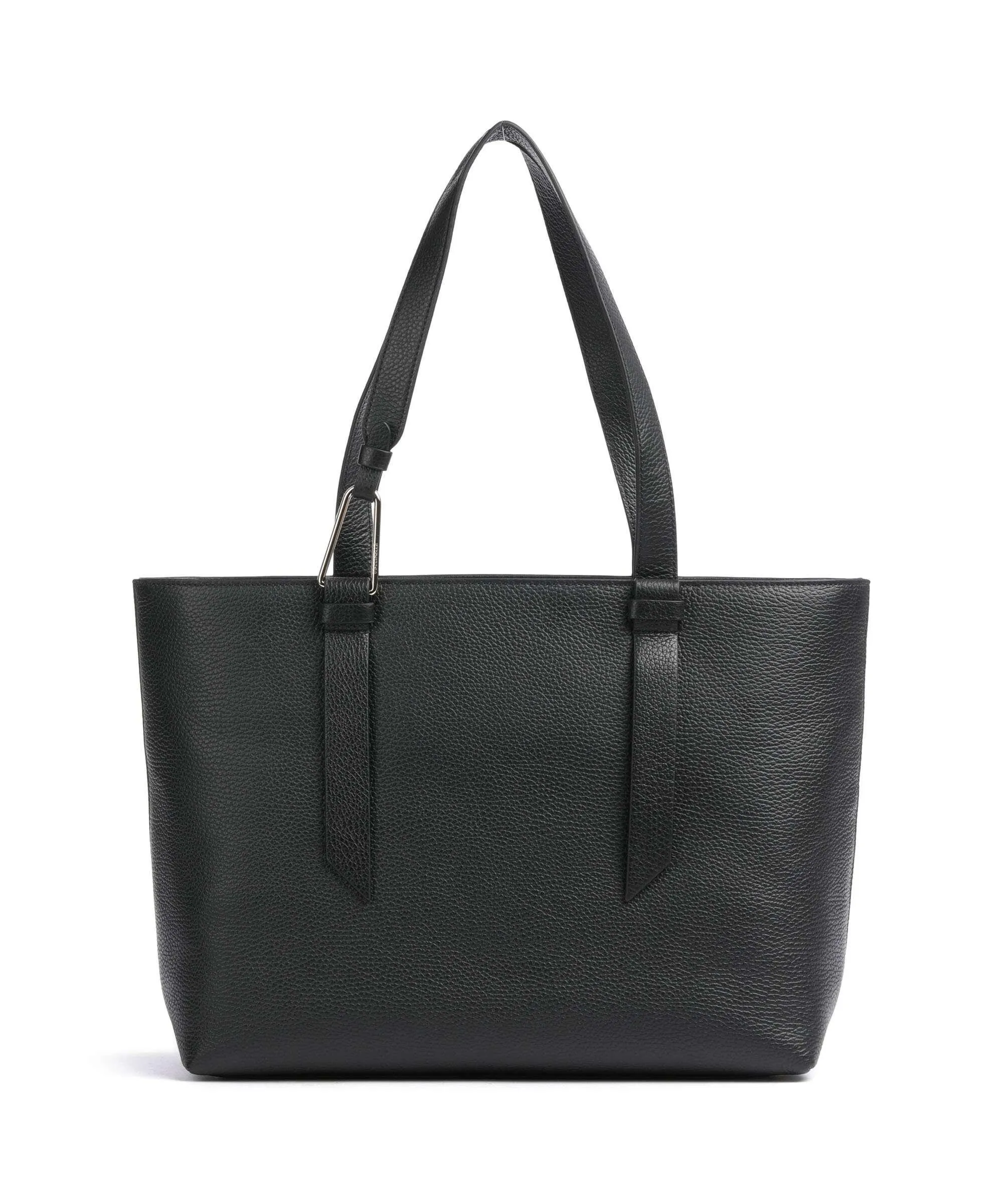  Coccinelle Malory Borsa shopper pelle di vacchetta grana nero  