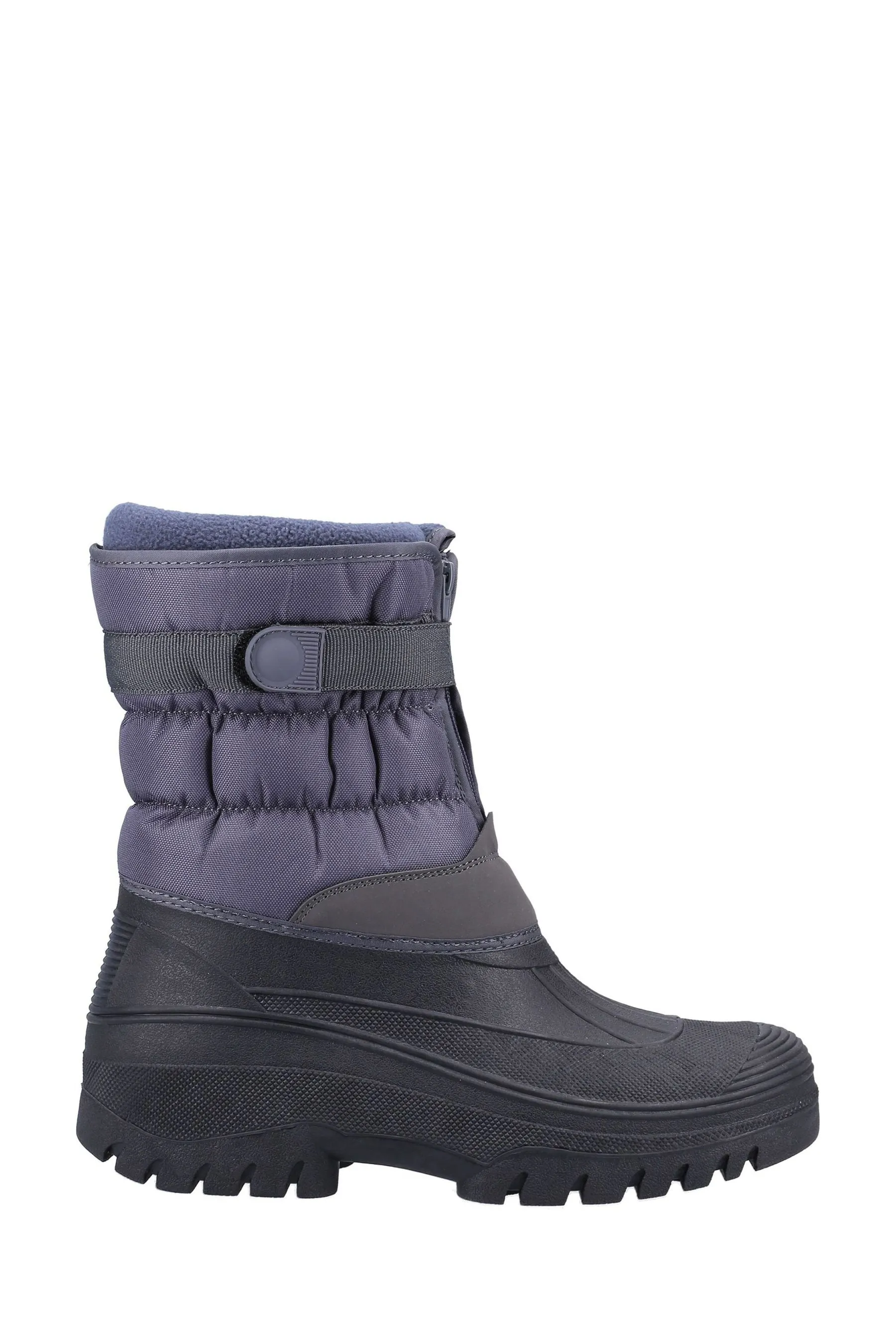 Cotswolds Grigio - Chase - Stivali invernali con chiusura a strappo e zip