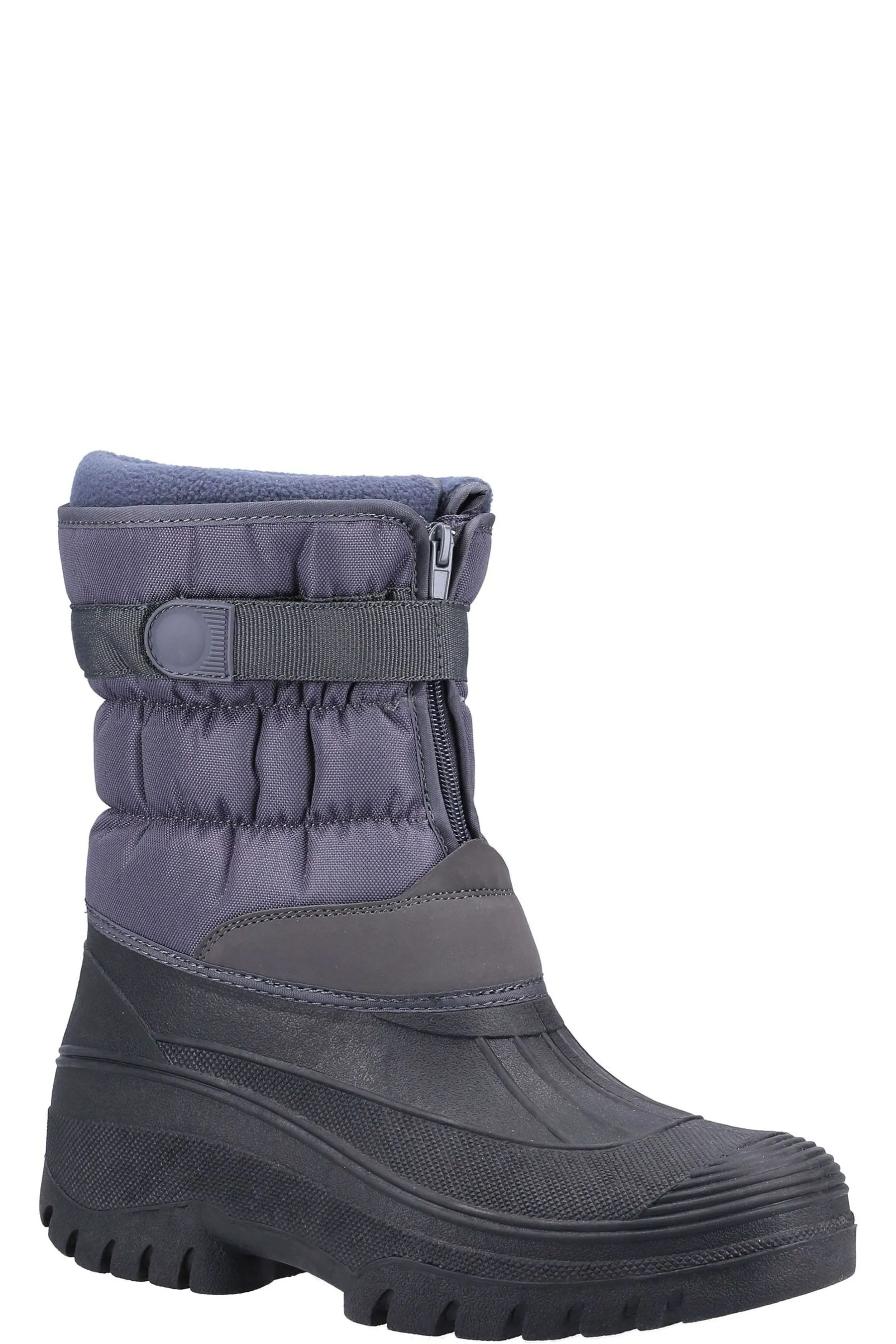 Cotswolds Grigio - Chase - Stivali invernali con chiusura a strappo e zip