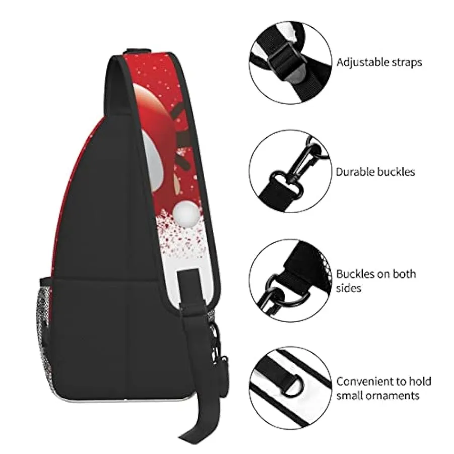 DJNGN Borsa a tracolla natalizia, borsa a tracolla, zaino da trekking all’aperto per il fine settimana, adatto per uomini e donn