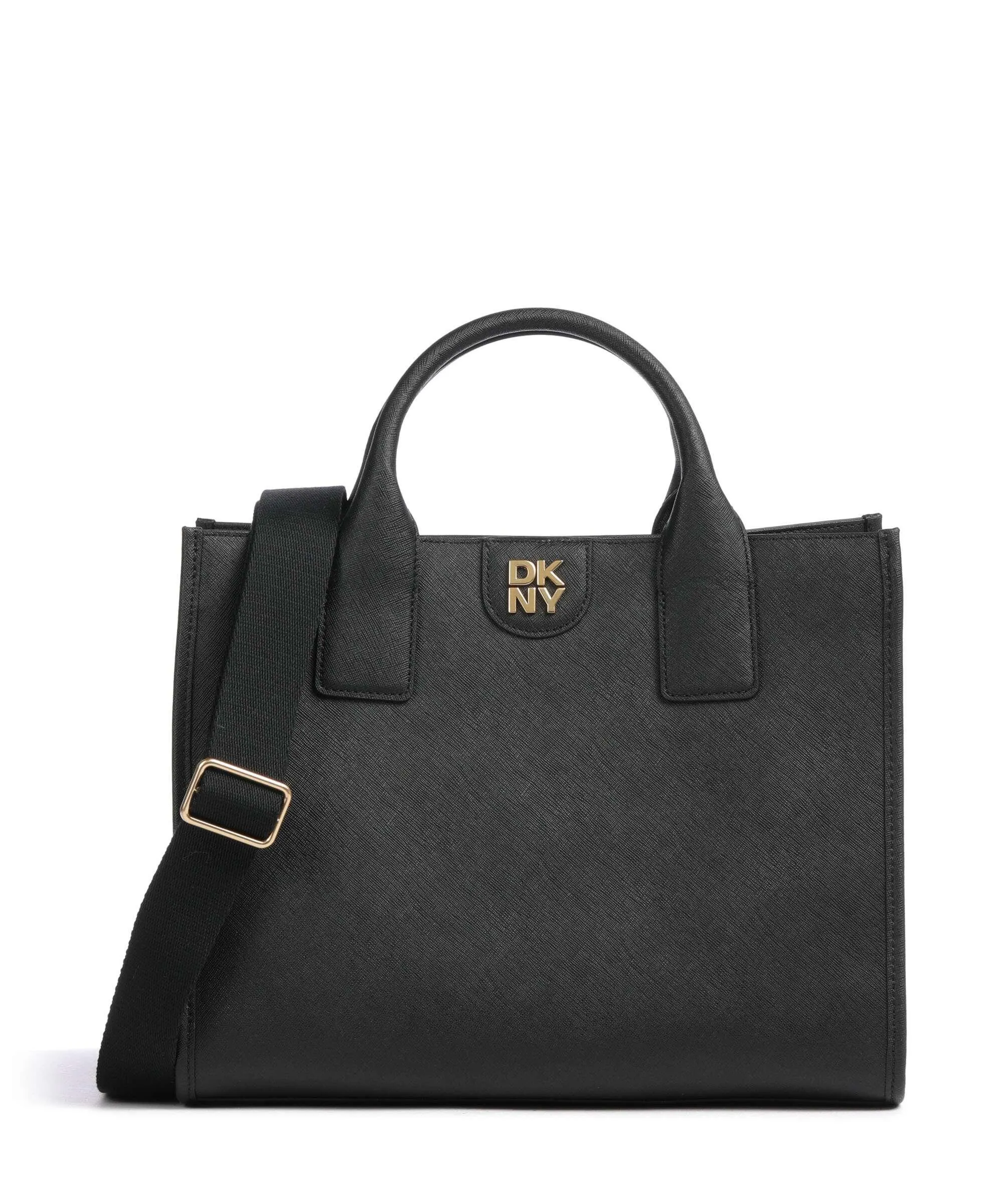  DKNY Carol Borsa a mano pelle di vacchetta saffiano nero  