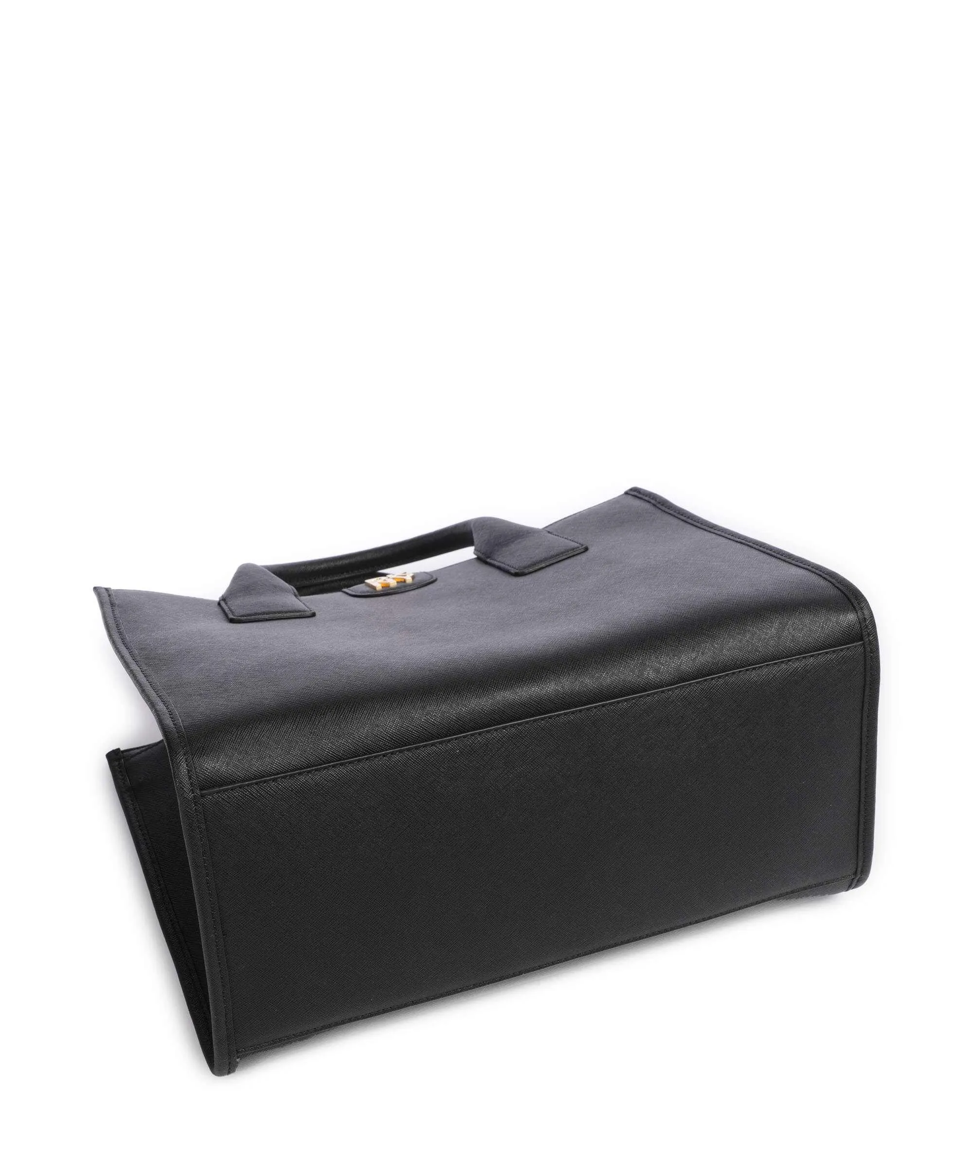  DKNY Carol Borsa a mano pelle di vacchetta saffiano nero  