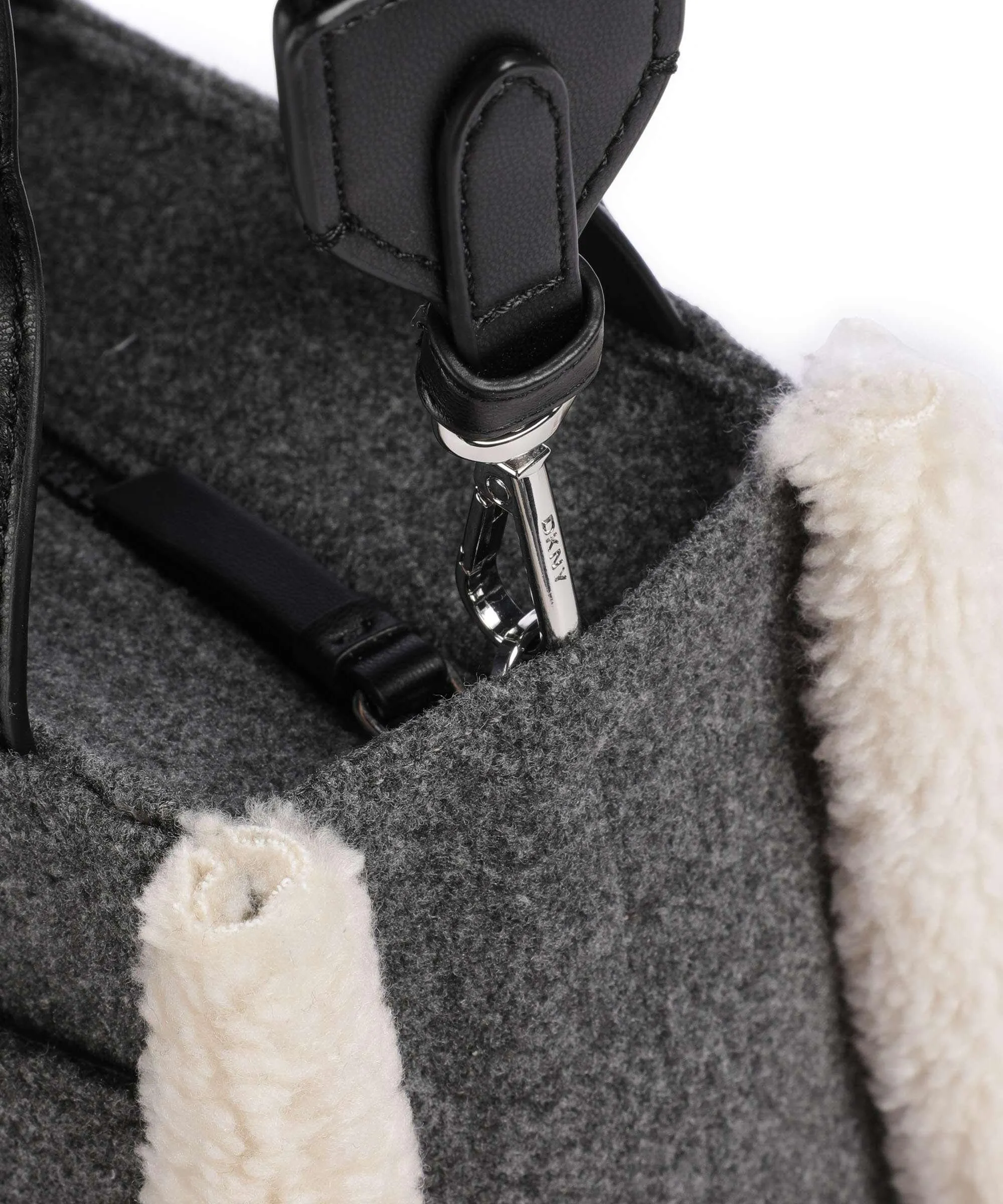  DKNY Hadlee Borsa a mano tissu grigio scuro  