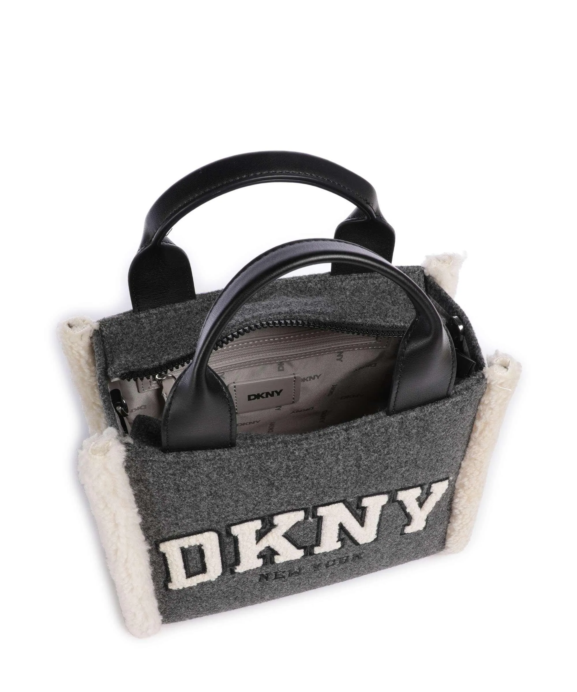  DKNY Hadlee Borsa a mano tissu grigio scuro  