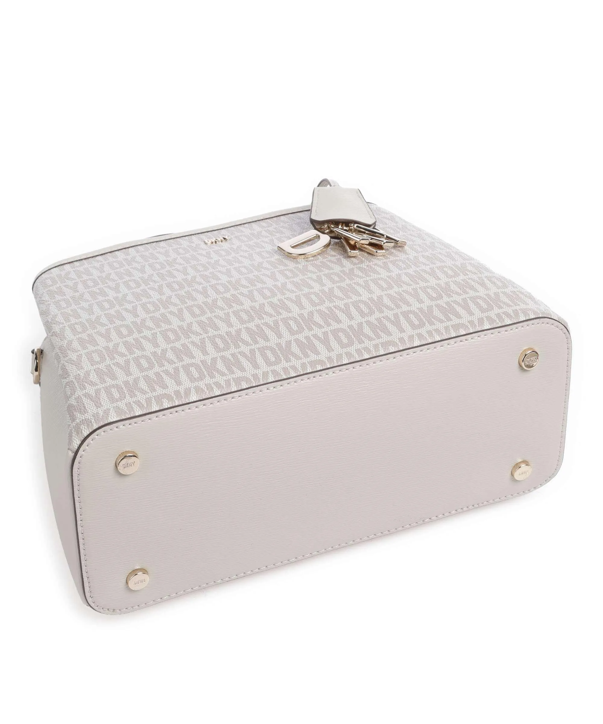  DKNY Paige Borsa a mano pelle sintetica grigio chiaro  