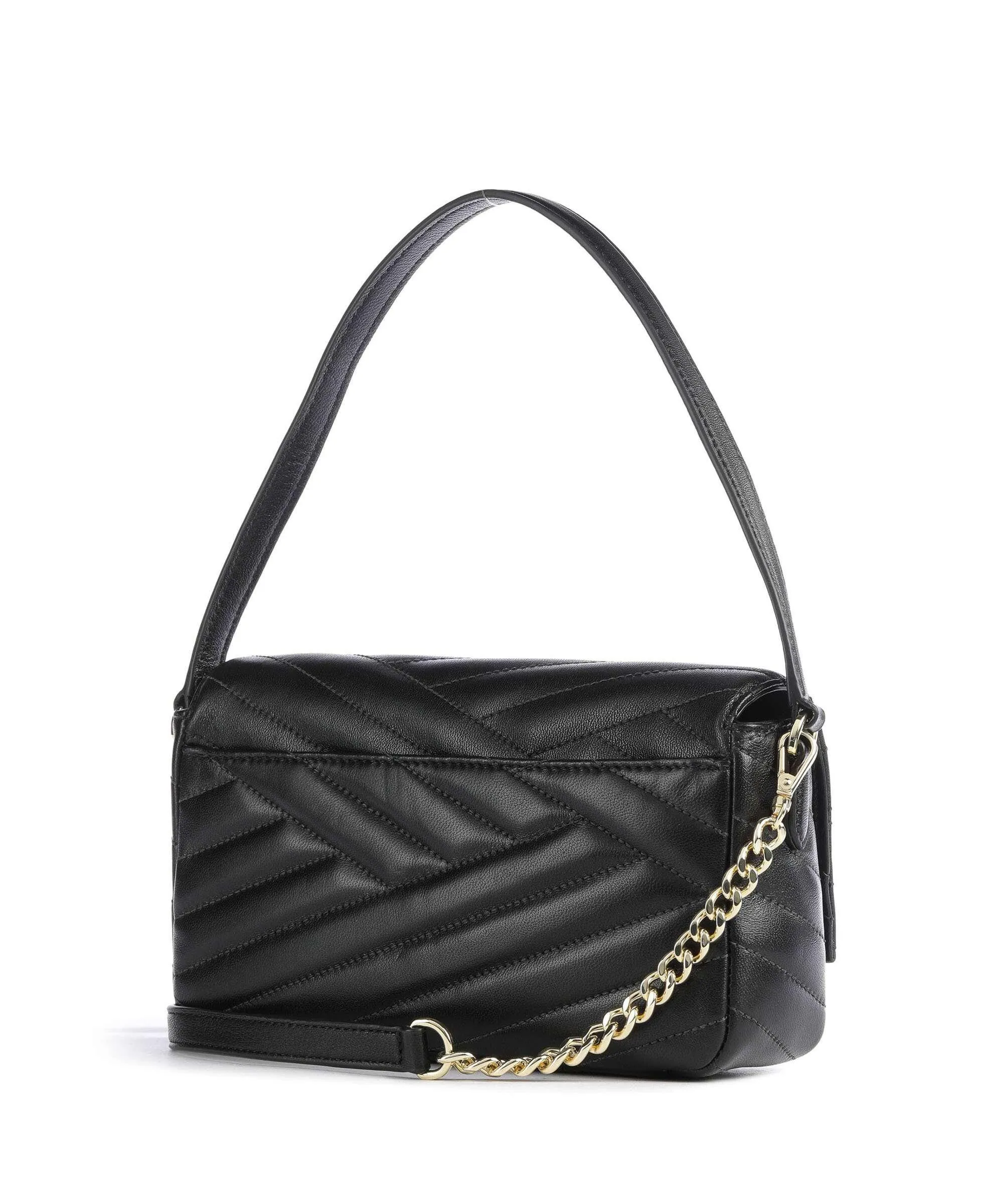  DKNY Sara Borsa a spalla cuoio di agnello nero  