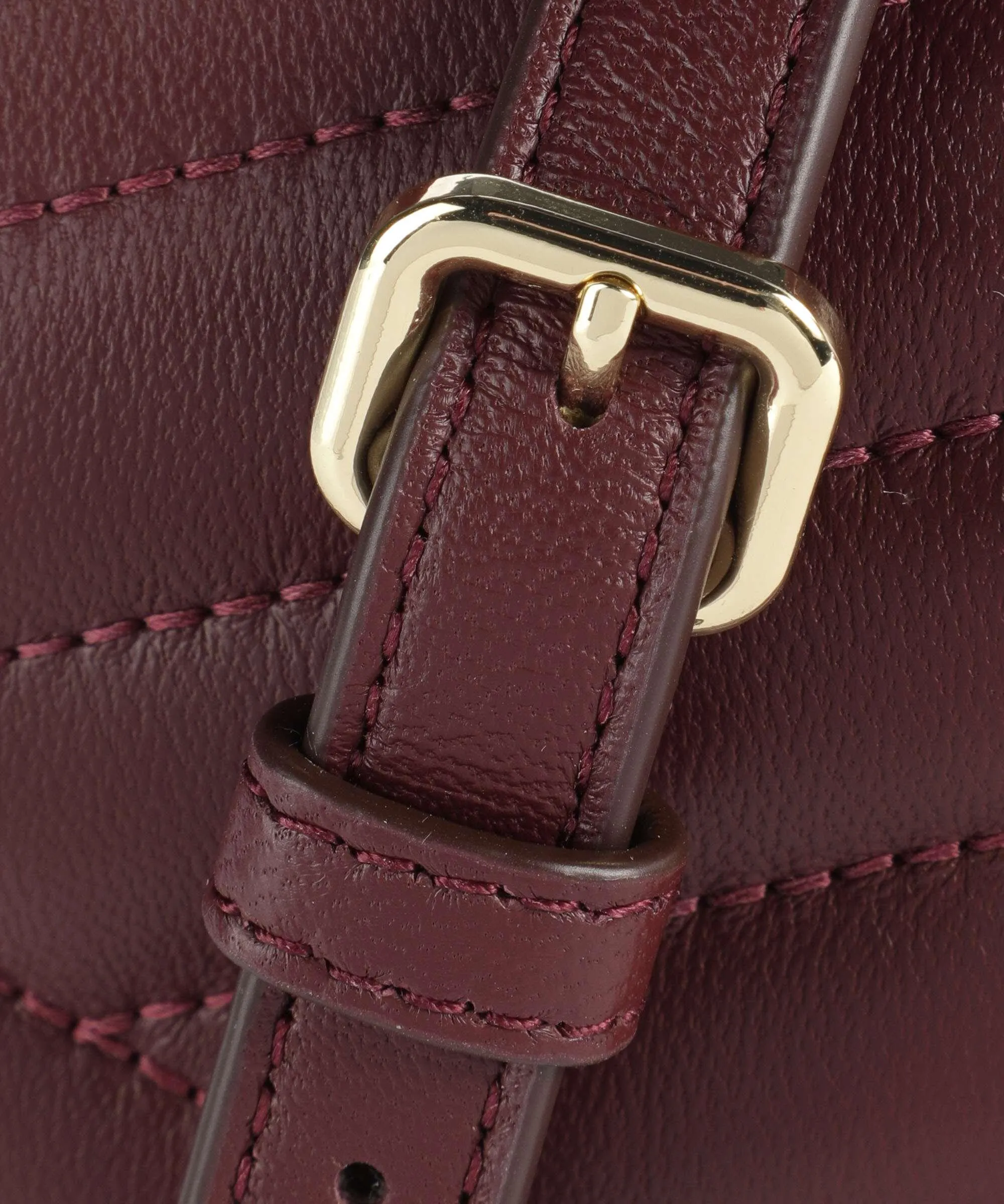  DKNY Sara Borsa a spalla cuoio di agnello rosso scuro  