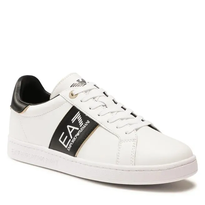 EA7 Sneakers EA7 Fondo Cassetta Bianca Nero Oro