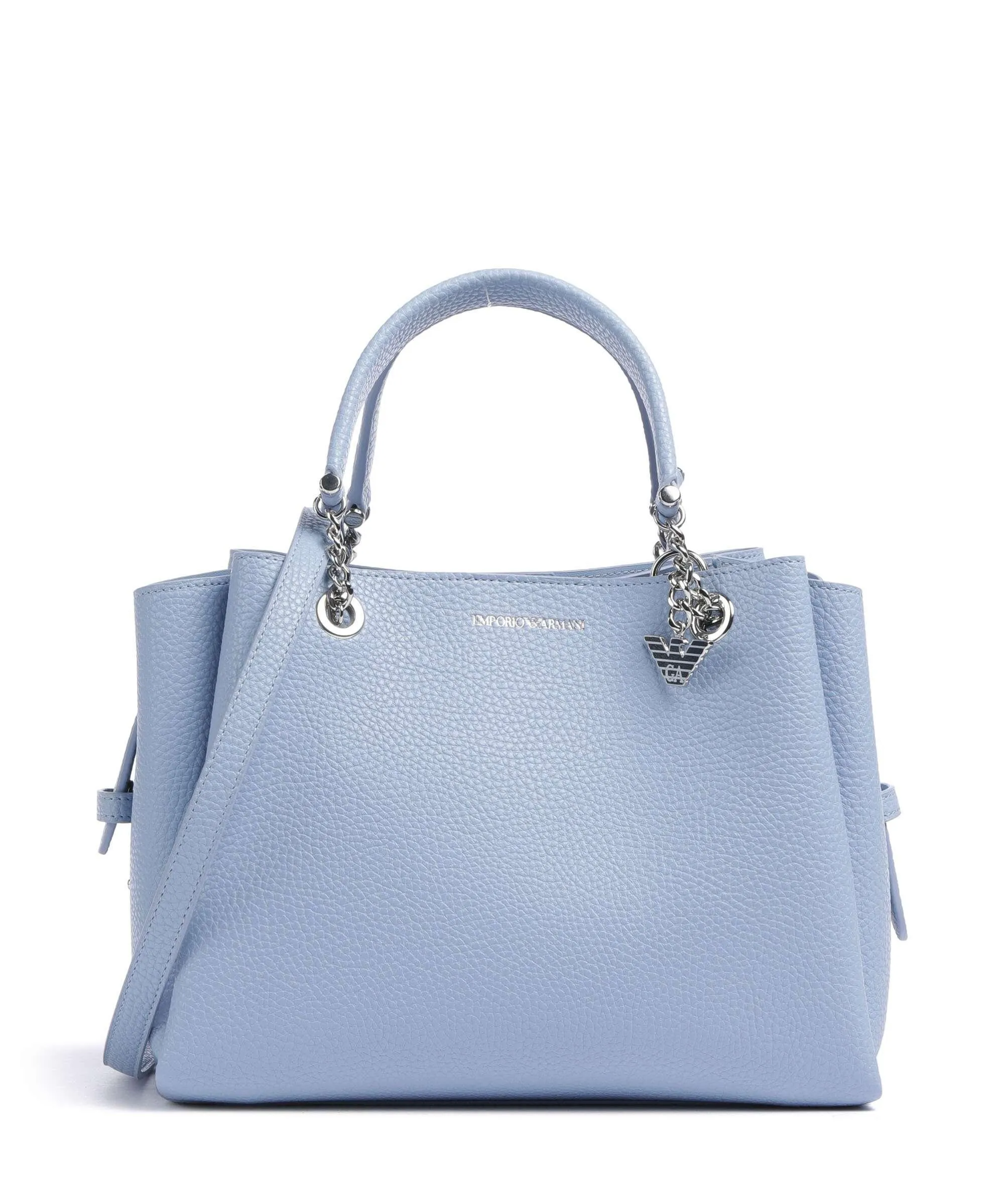  Emporio Armani Annie Borsa a mano pelle sintetica blu chiaro  