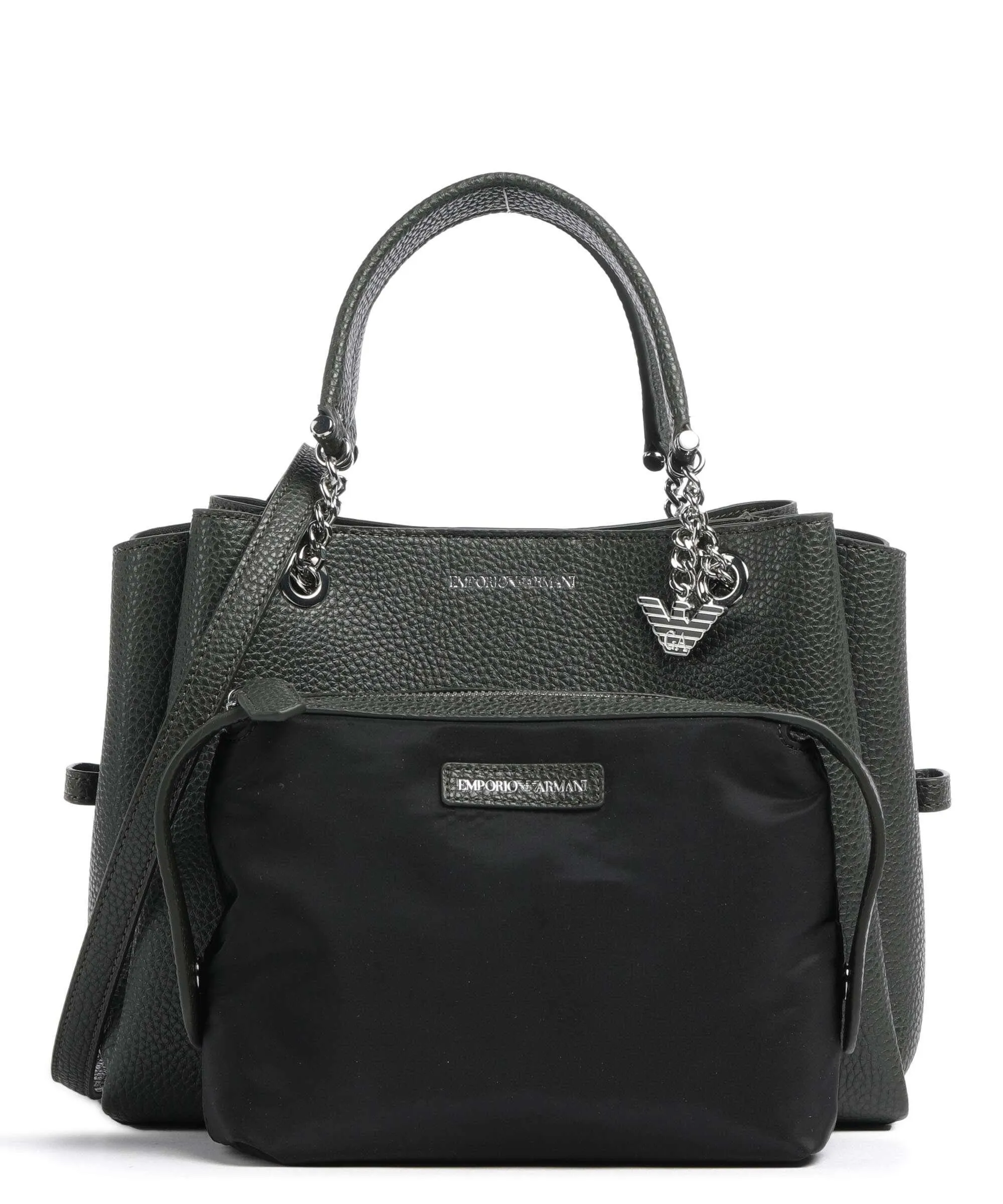  Emporio Armani Annie Borsa a mano pelle sintetica cachi  