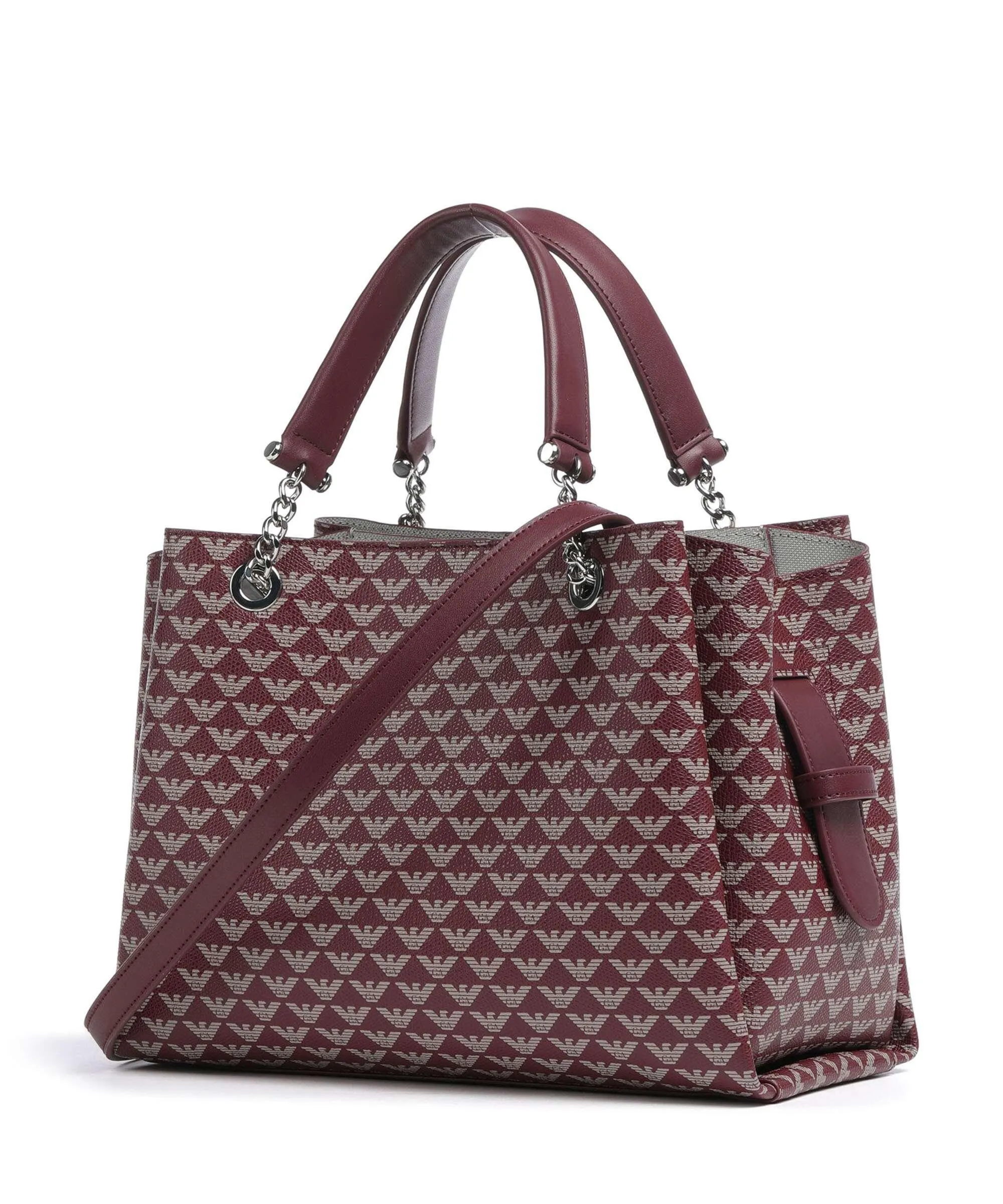  Emporio Armani Annie Borsa a mano poliestere rosso scuro  