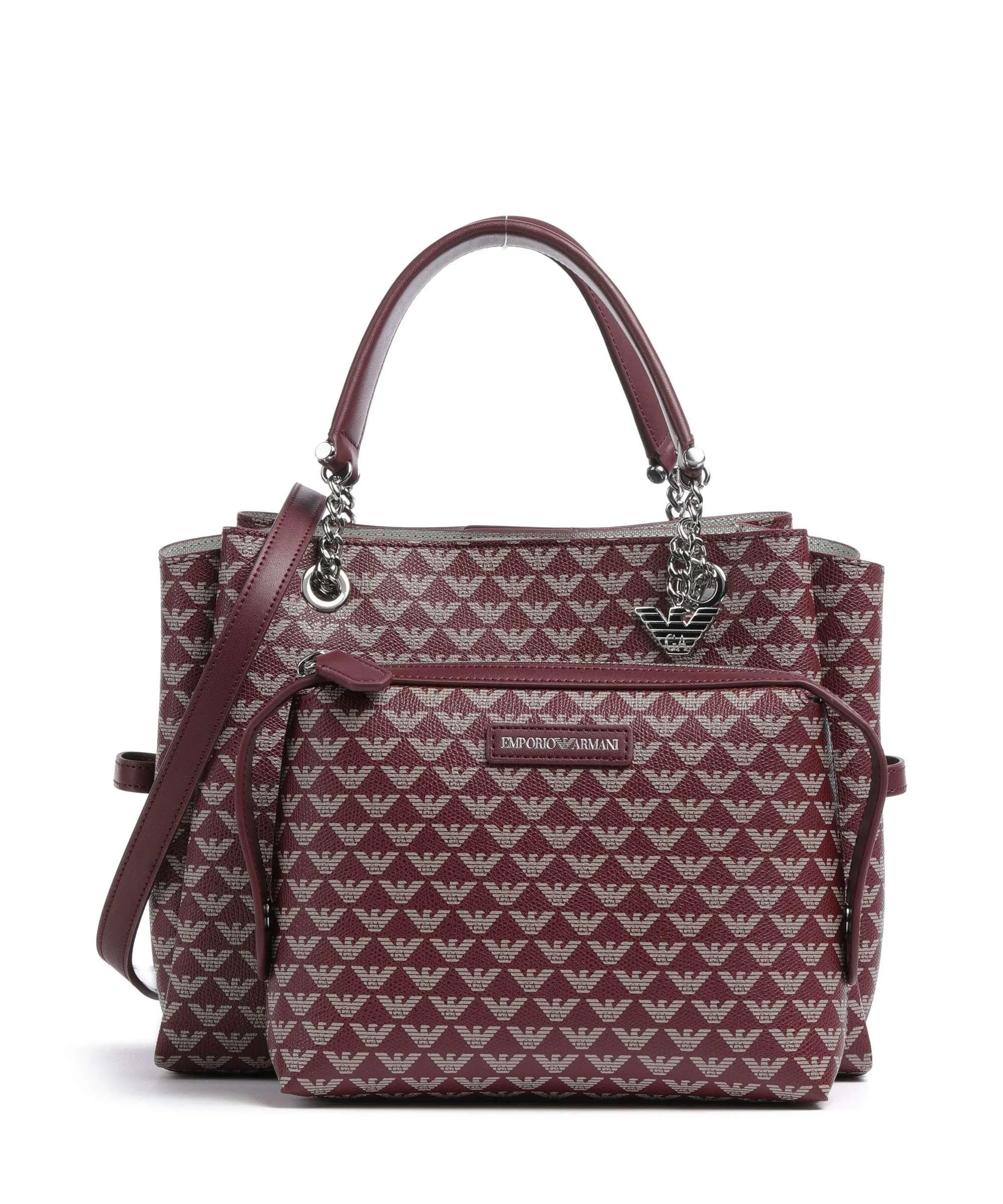  Emporio Armani Annie Borsa a mano poliestere rosso scuro  